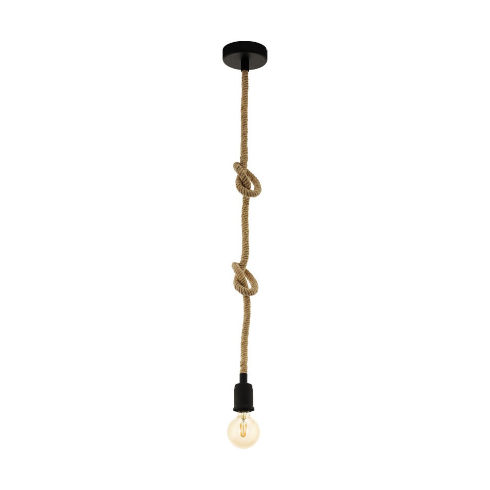 Eglo 43256 "RAMPSIDE" 138 Cm Yüksekliğinde Çelik Siyah Sarkıt Avize