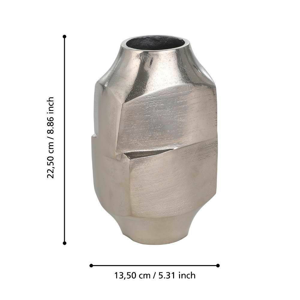 Eglo 421041 "ABUCAY" 22,5 Cm Yüksekliğinde Nikel Metal Vazo