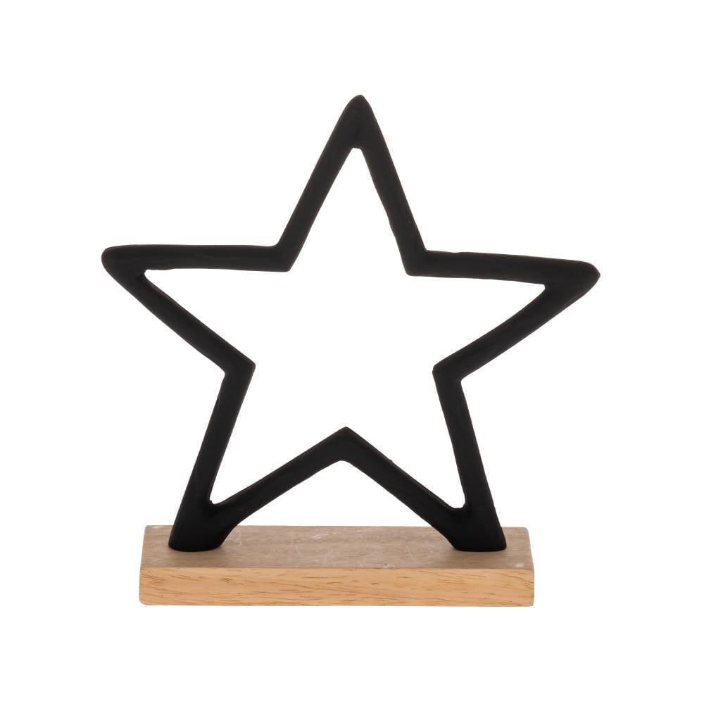 Eglo 427119 "BALIGUIAN" 16 Cm Yüksekliğinde Alüminyum, Ahşap Dekoratif Obje Biblo