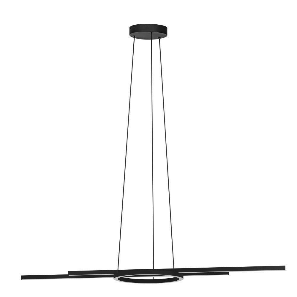 Eglo 900398 "ZILLERIO-Z" 110 Cm Yüksekliğinde Çelik, Alüminyum Siyah Sarkıt Avize