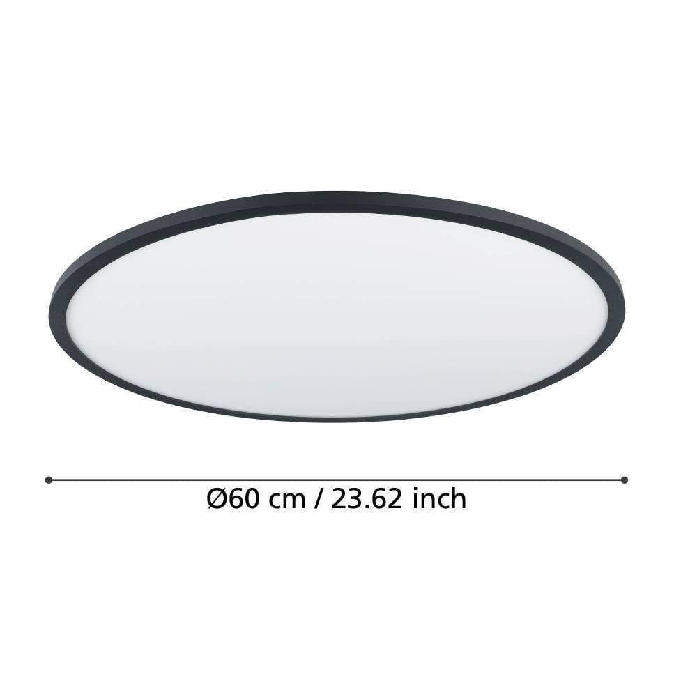 Eglo 900762 "SARSINA-Z" 60 Cm Çapında Alüminyum, Çelik Siyah Led Panel