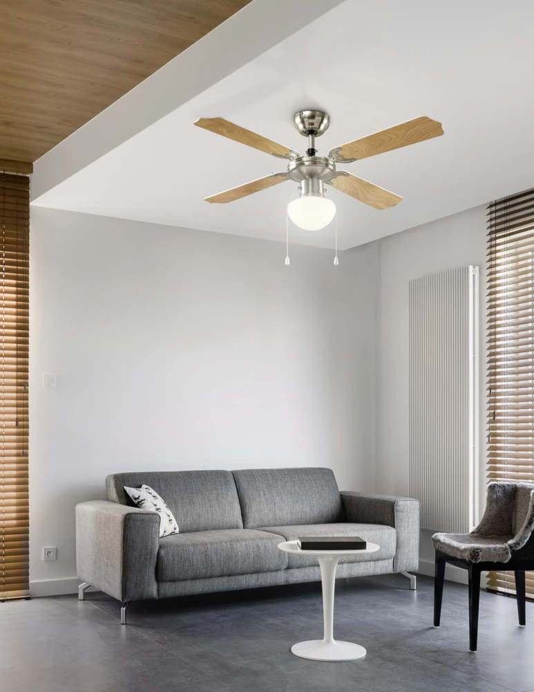 Eglo 56035 106,6 Cm Çapında Çelik Tavan Vantilatörü Çekme İpli