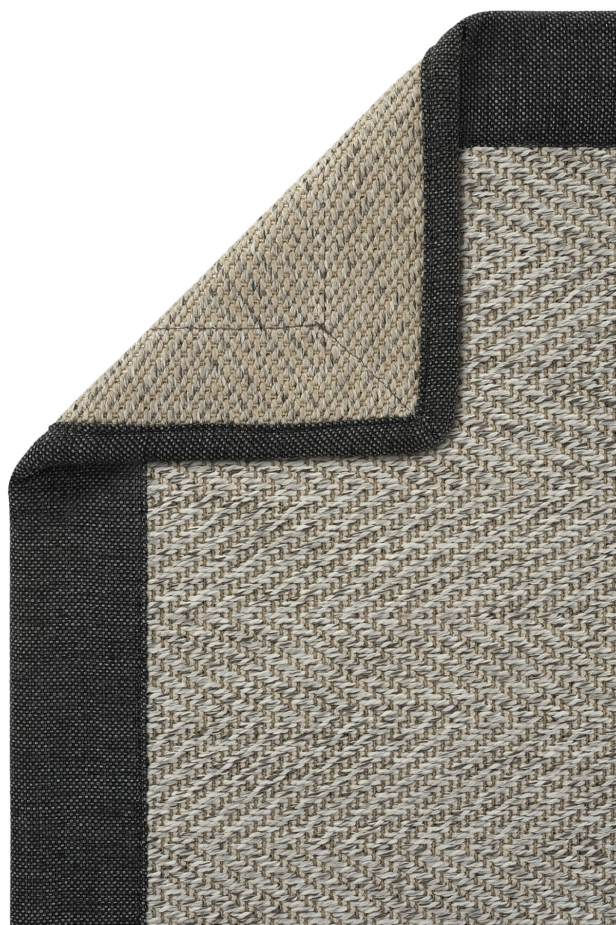 Cool Jüt Sisal Halı MONACO M404 - Keten Bordürlü Halı Yolluk - Indoors Outdoors
