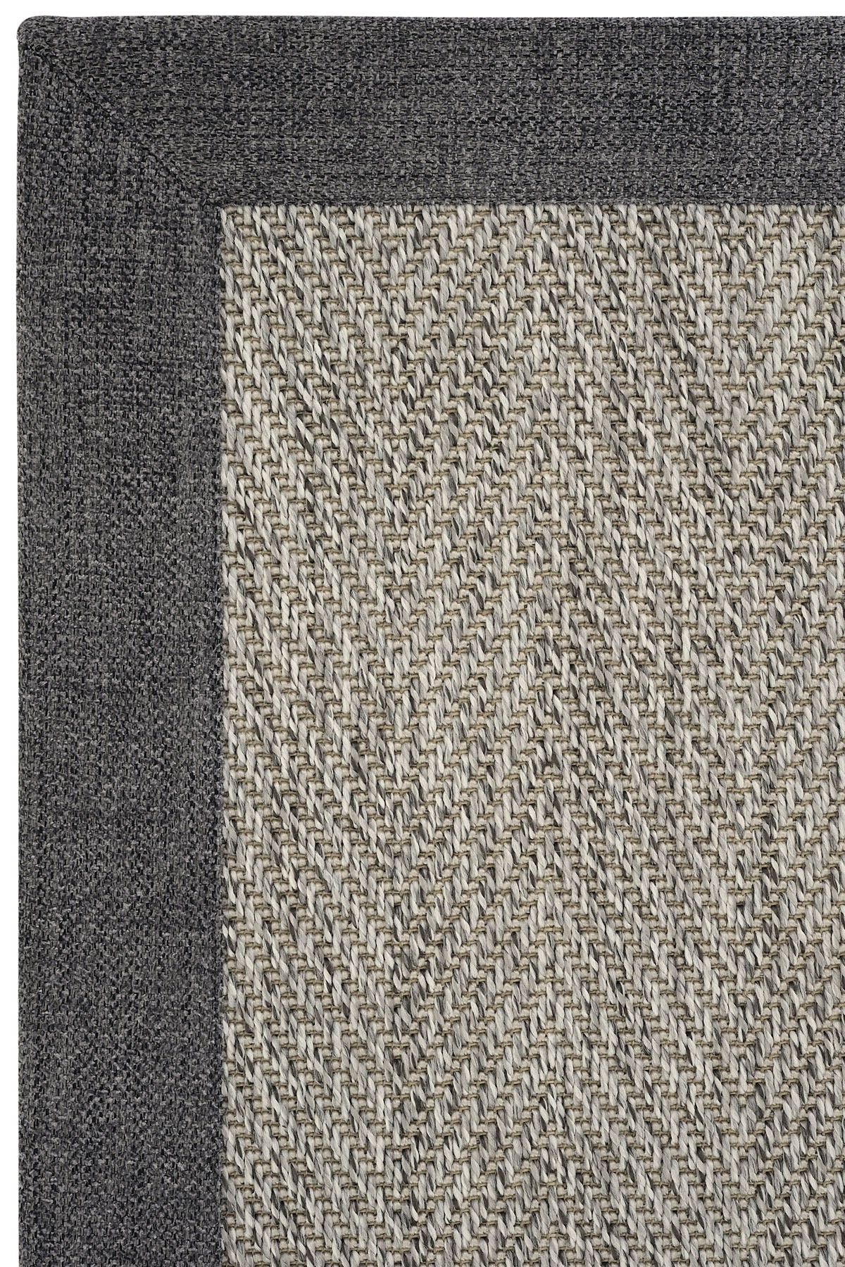 Cool Jüt Sisal Halı MONACO ART 01 - Keten Bordürlü Halı Yolluk - Indoors Outdoors