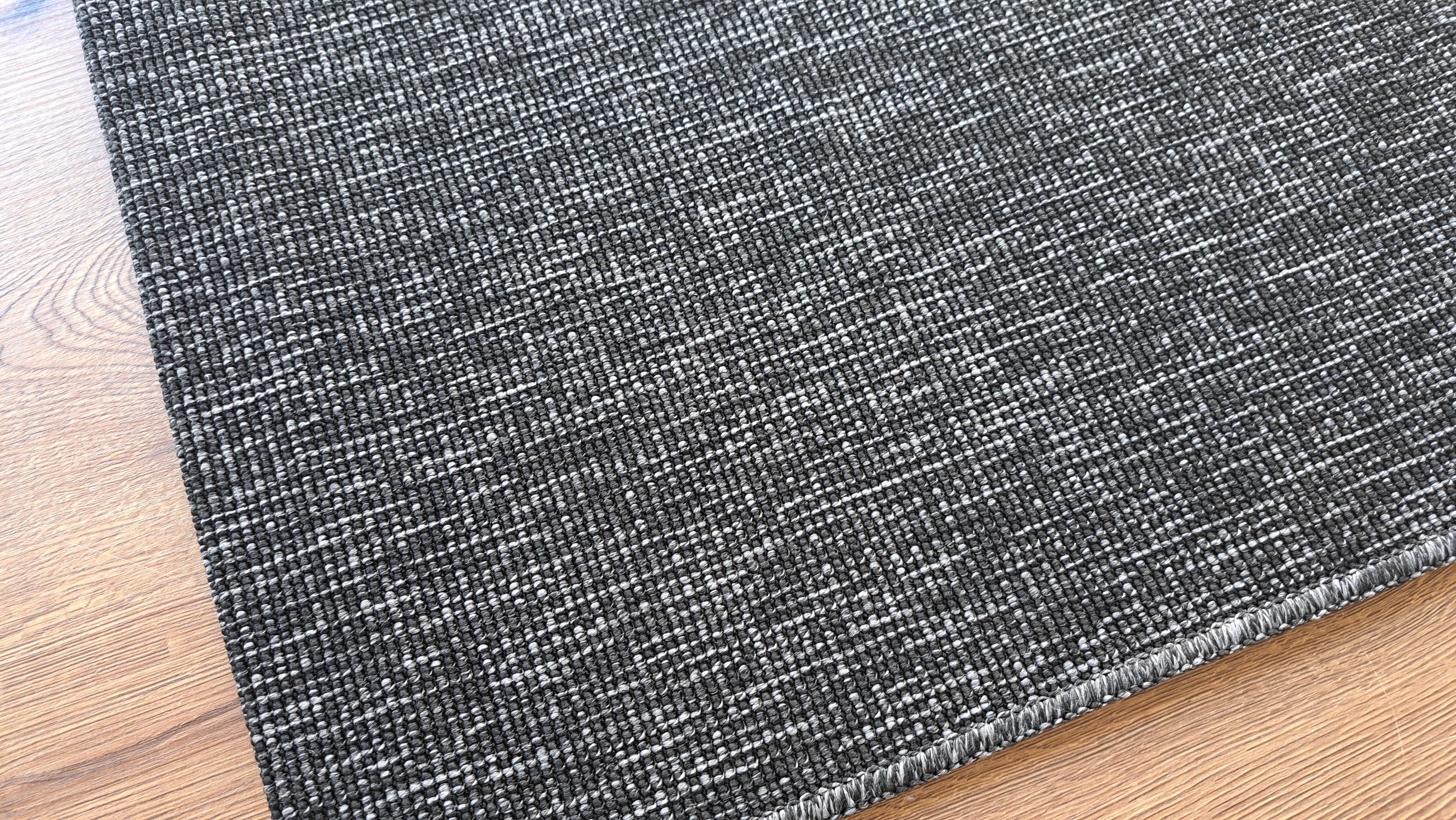 Seyran Halı Bombay 662 Antrasit Jüt Sisal Halı  - Ev Dekoru Salon Halısı - Merdiven Halısı -  Cozy Home Rug - Koridor Mutfak Halısı