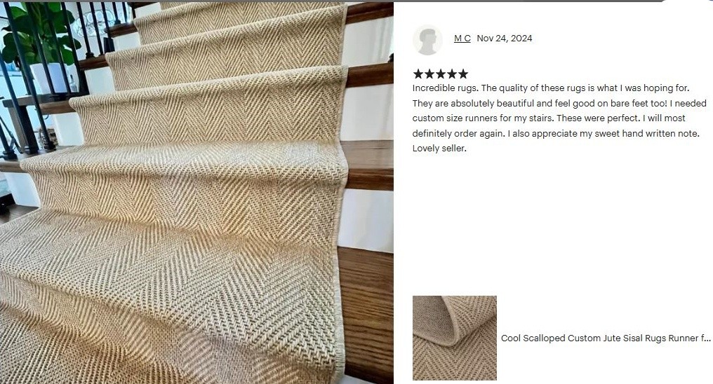 Seyran Halı Bombay 665 Bej Jüt Sisal Halı  - Salon Mutfak Merdiven Halısı