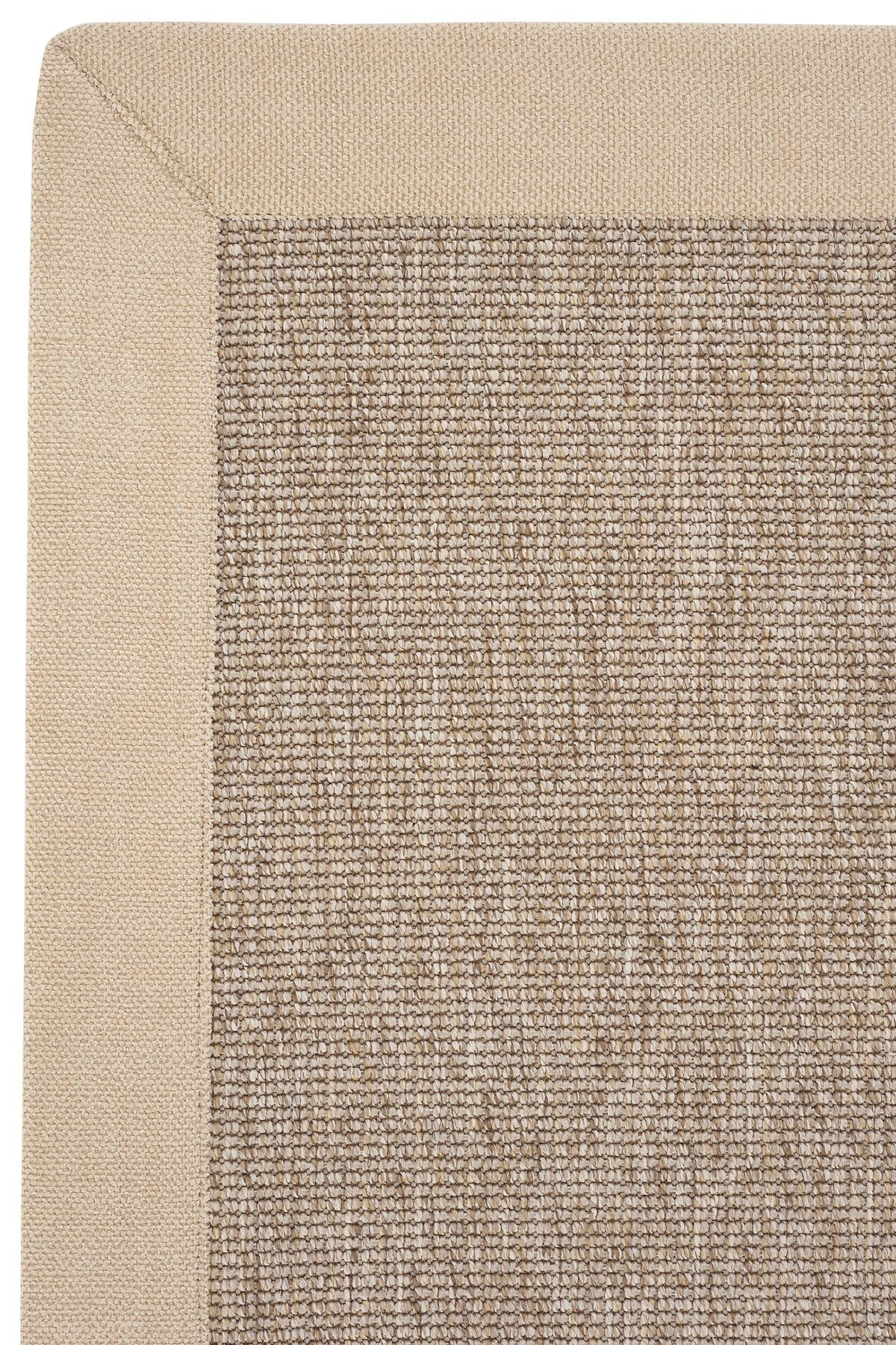 Cool Jüt Sisal Halı ROMA ART 02 - Kumaş Bordürlü Halı Yolluk