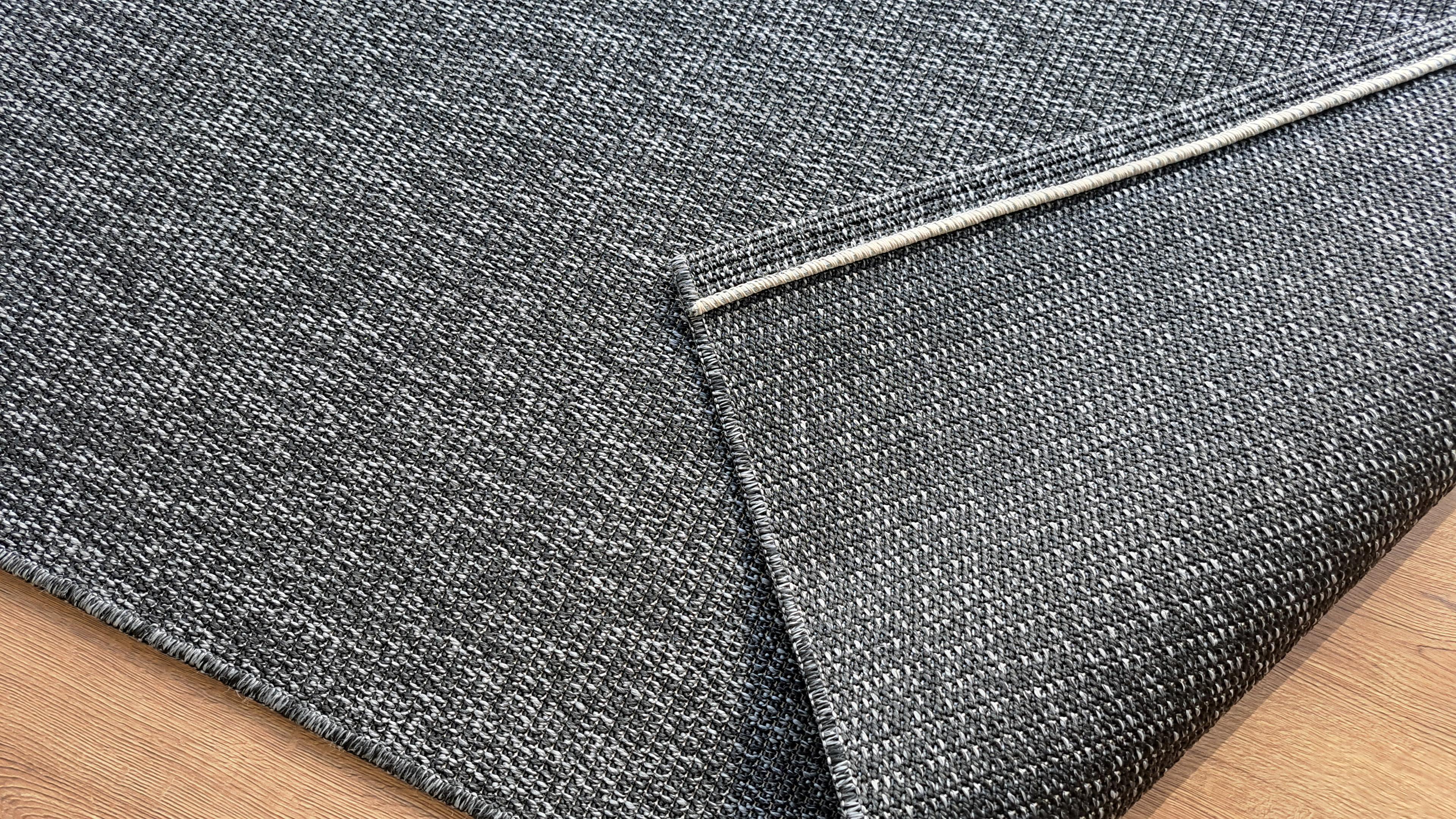 Seyran Halı Bombay 664 Antrasit Jüt Sisal Halı  - Ev Dekoru Salon Halısı - Merdiven Halısı -  Cozy Home Rug - Koridor Mutfak Halısı