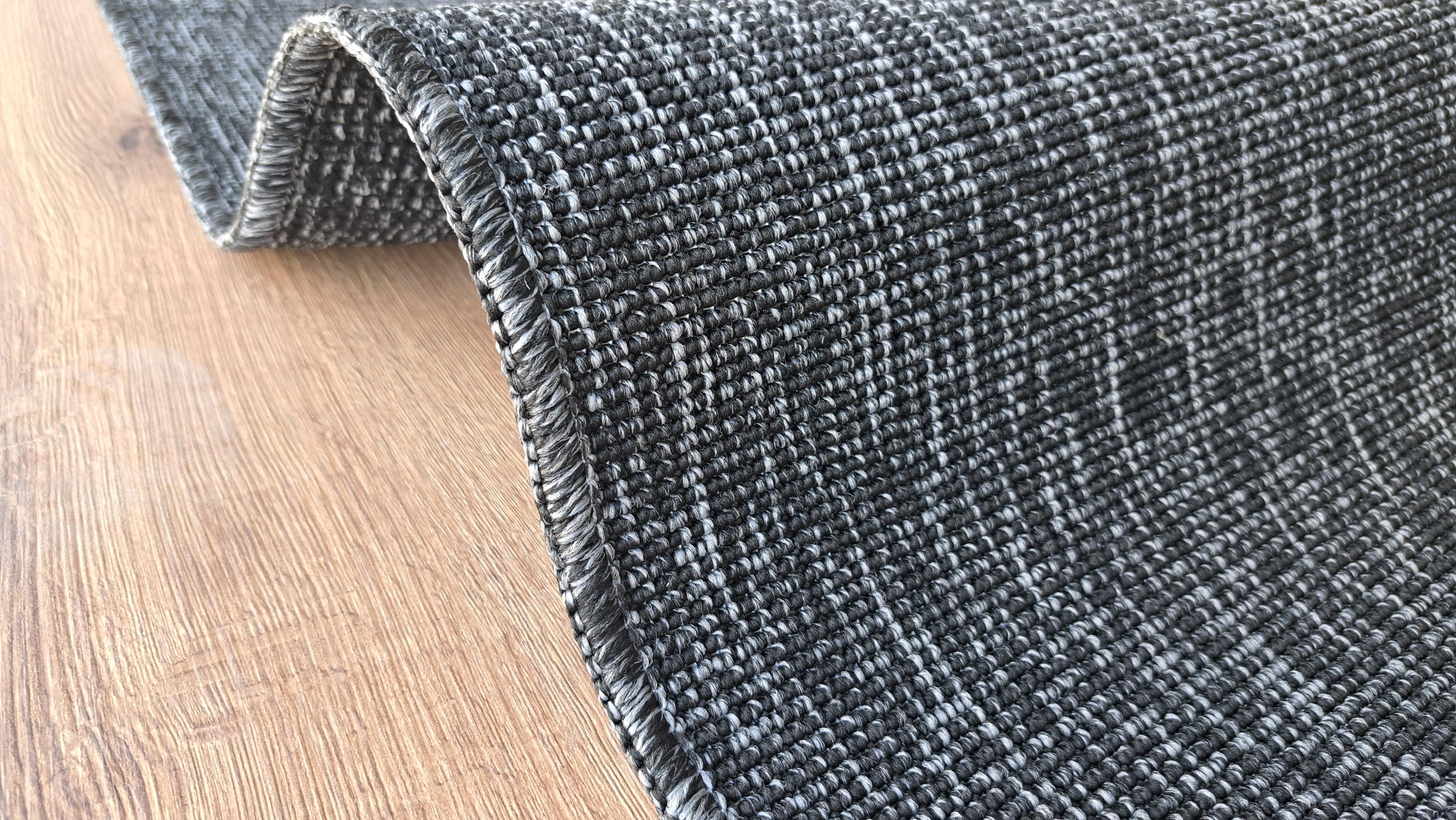 Seyran Halı Bombay 662 Antrasit Jüt Sisal Halı  - Ev Dekoru Salon Halısı - Merdiven Halısı -  Cozy Home Rug - Koridor Mutfak Halısı