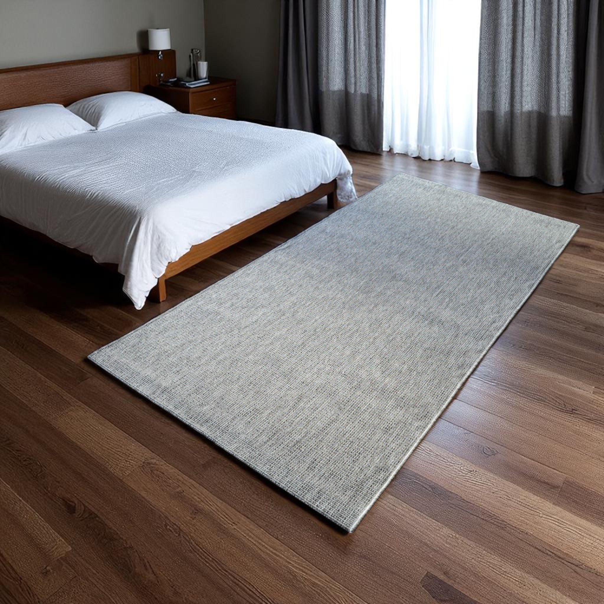 Seyran Halı Bombay 662 Gri Jüt Sisal Halı  - Ev Dekoru Salon Halısı - Merdiven Halısı -  Cozy Home Rug - Koridor Mutfak Halısı