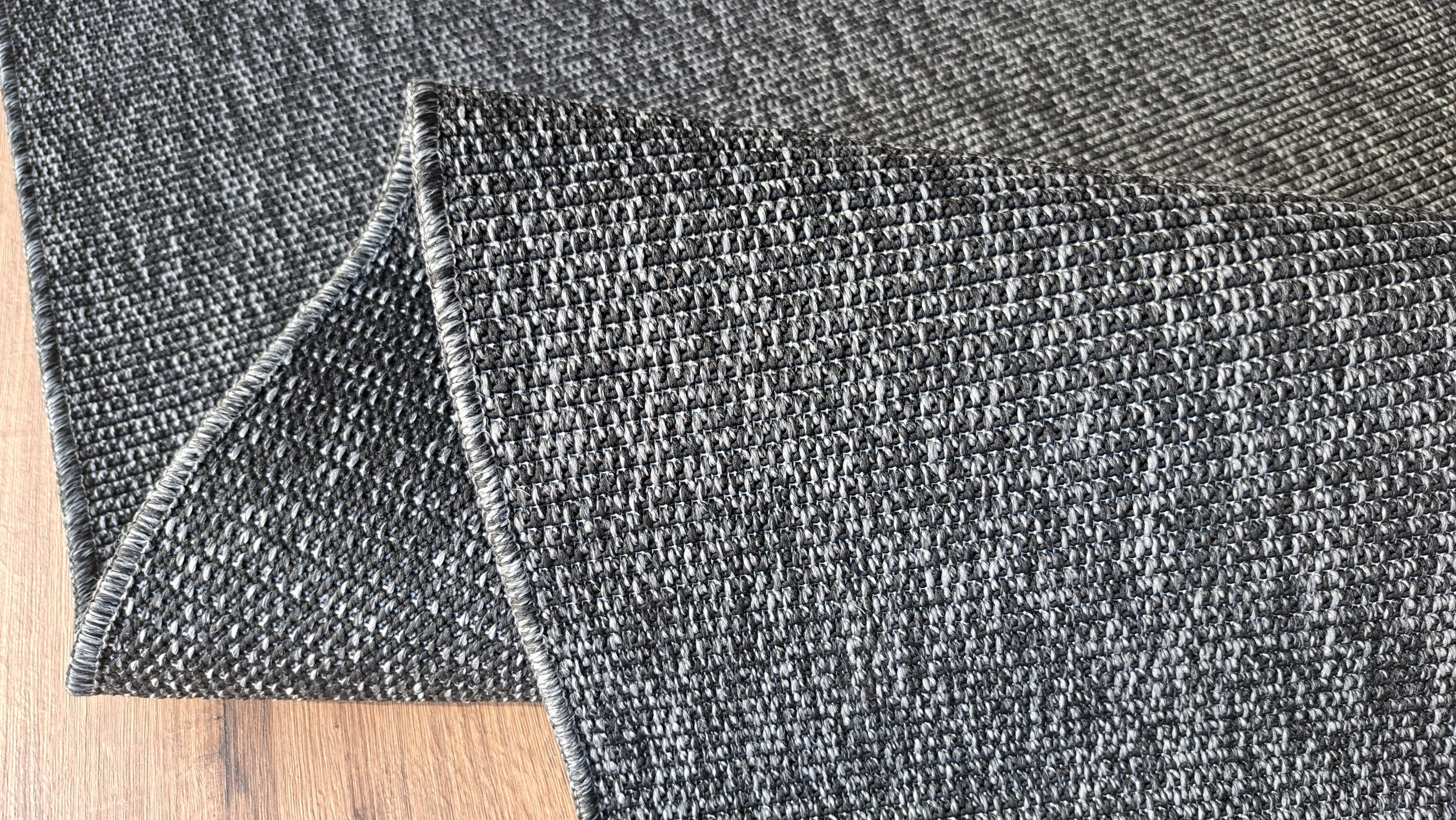 Seyran Halı Bombay 664 Antrasit Jüt Sisal Halı  - Ev Dekoru Salon Halısı - Merdiven Halısı -  Cozy Home Rug - Koridor Mutfak Halısı