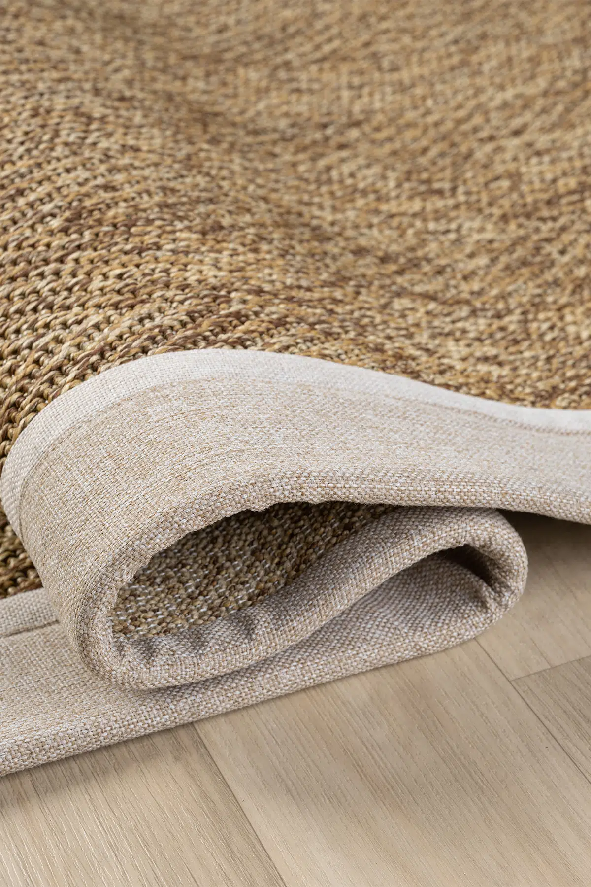 Seyran Halı Bombay 665 Kahve Jüt Sisal Halı  - 2 Renkli Bordürlü Halı Yolluk