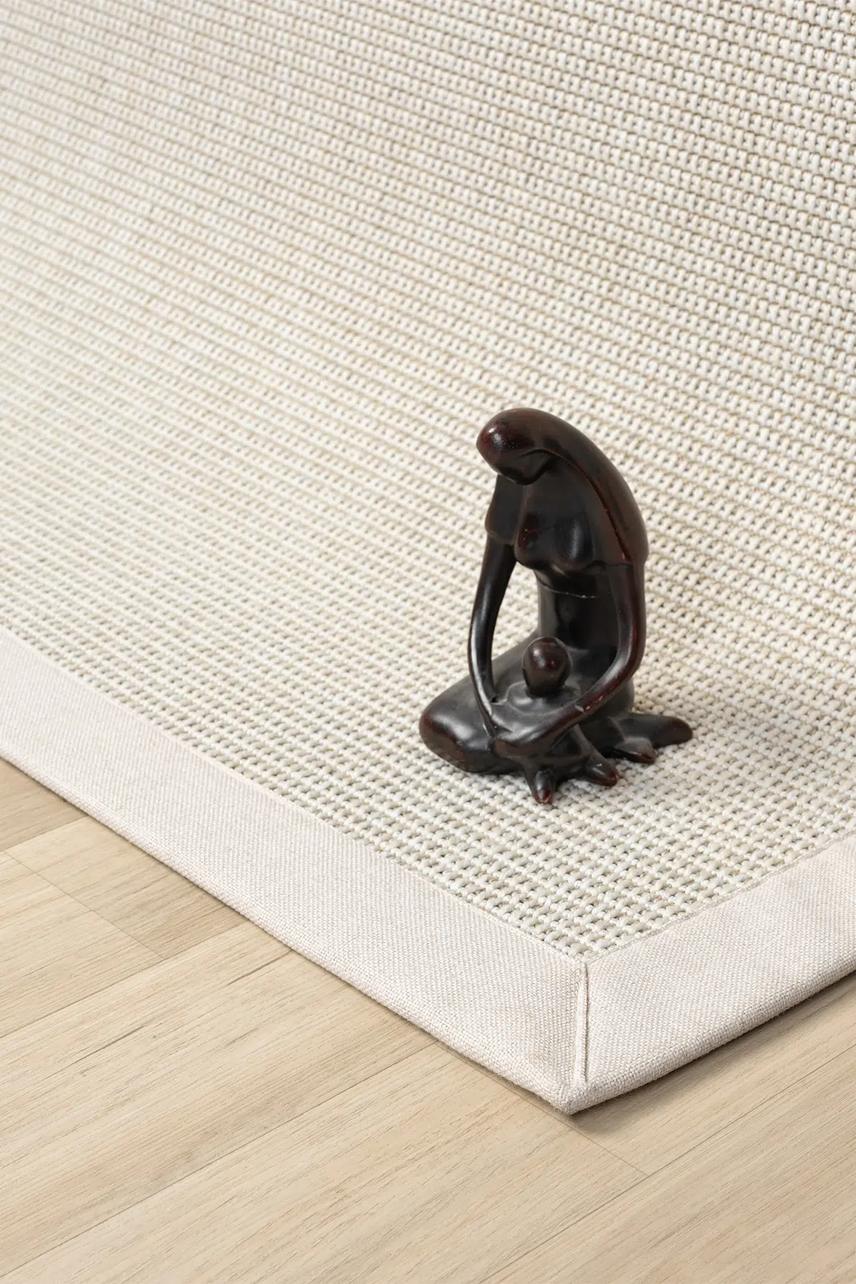 Seyran Halı Bombay 664 Krem Jüt Sisal Halı  - Krem Bordürlü Halı Yolluk