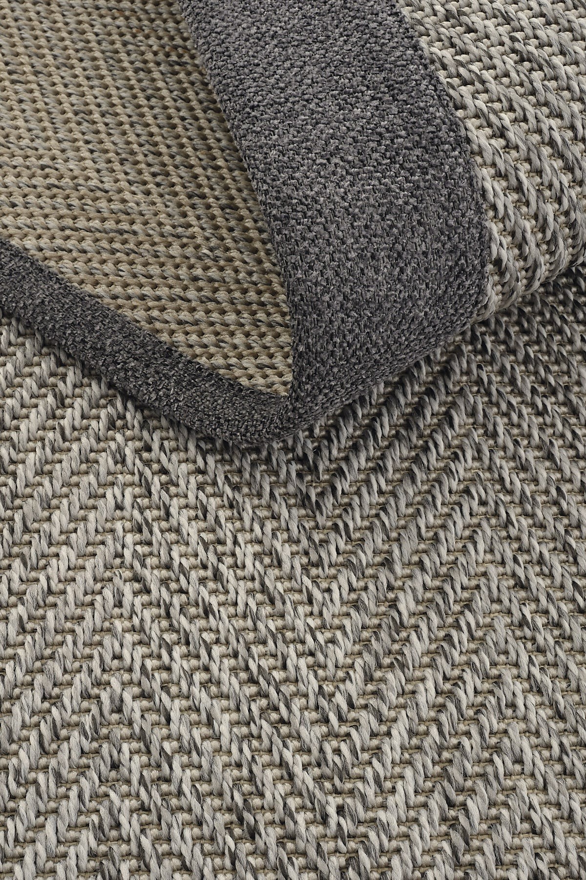 Cool Jüt Sisal Halı MONACO ART 01 - Keten Bordürlü Halı Yolluk - Indoors Outdoors