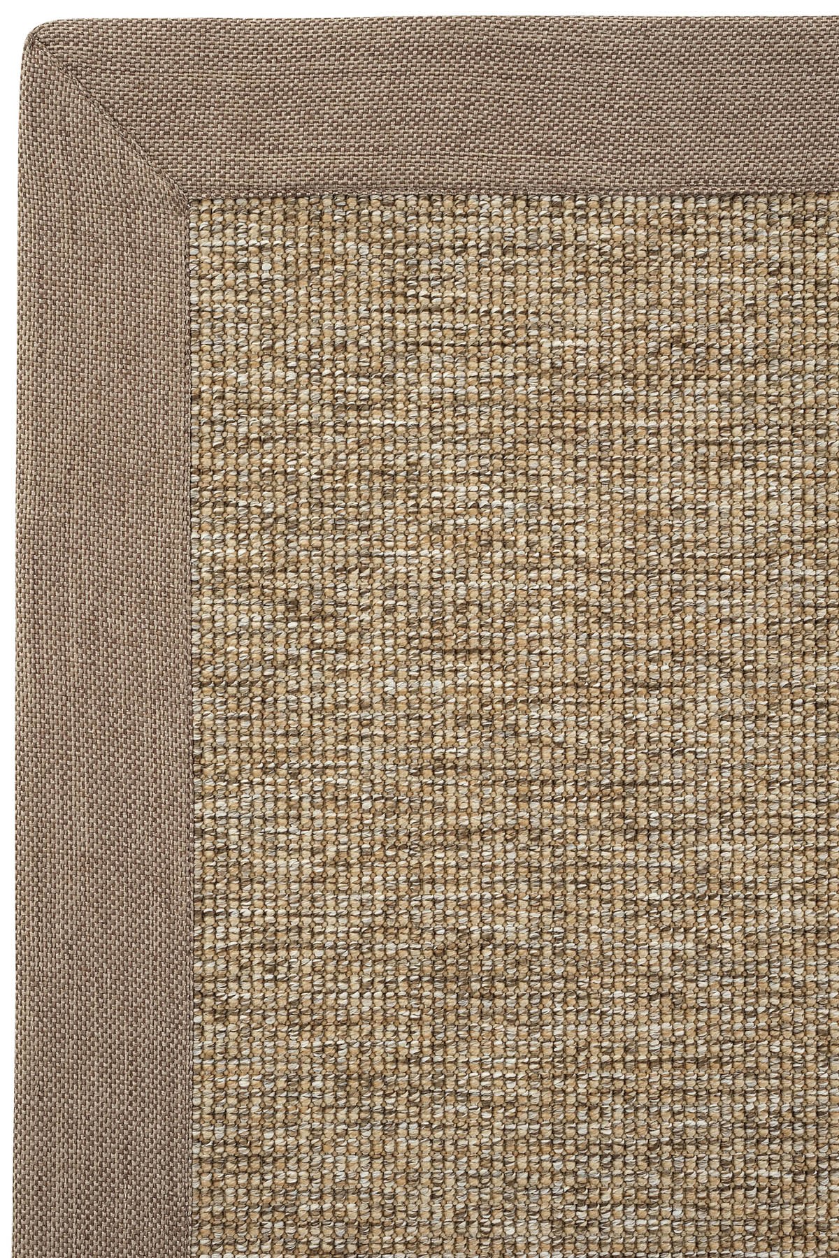 Cool Jüt Sisal Halı LISBON M201 - Keten Bordürlü  Halı Yolluk - Indoors Outdoors