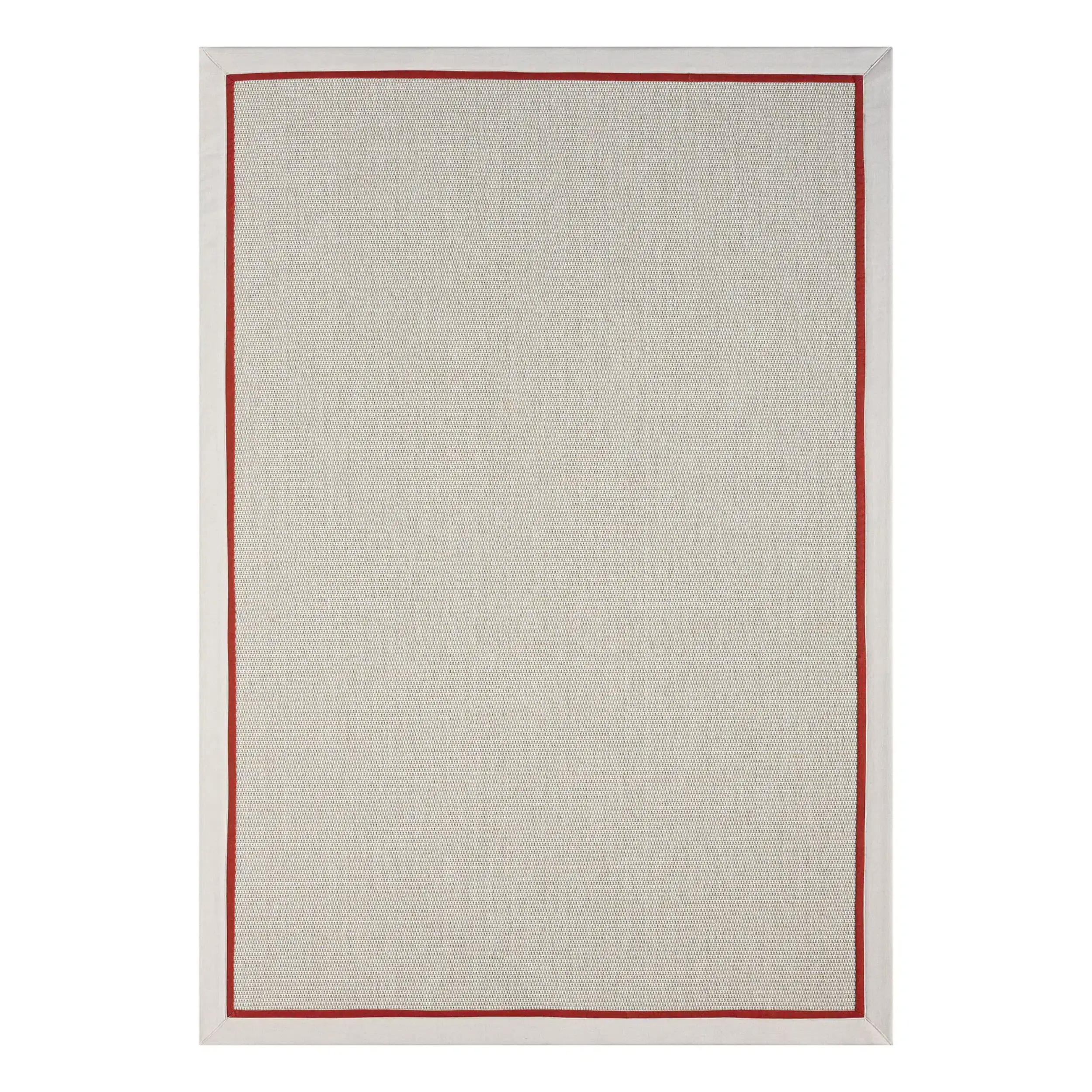 Seyran Halı Bombay 664 Krem Jüt Sisal Halı  - Krem Bordo Bordürlü Halı Yolluk