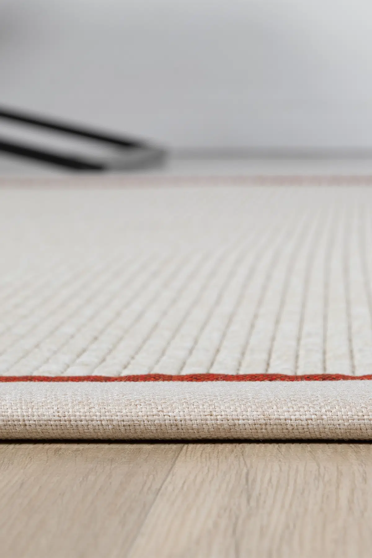 Seyran Halı Bombay 664 Krem Jüt Sisal Halı  - Krem Bordo Bordürlü Halı Yolluk