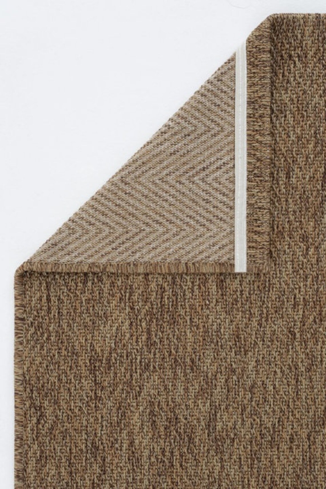 Cozy Home Rug Cool Jute Sisal Custom Rug - Bombay 665 Brown Rug Runner - Indoors Outdoors