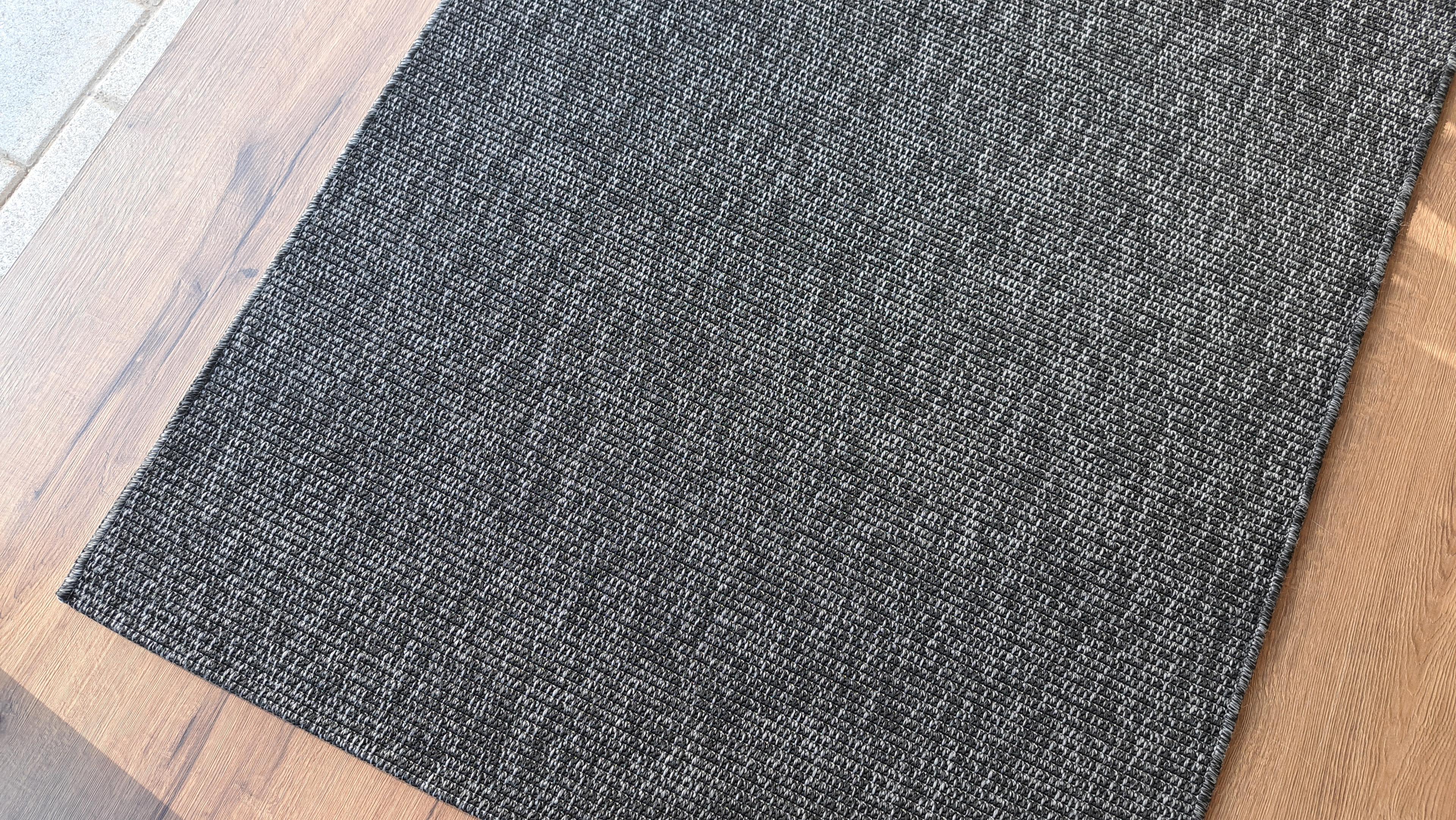Seyran Halı Bombay 664 Antrasit Jüt Sisal Halı  - Ev Dekoru Salon Halısı - Merdiven Halısı -  Cozy Home Rug - Koridor Mutfak Halısı