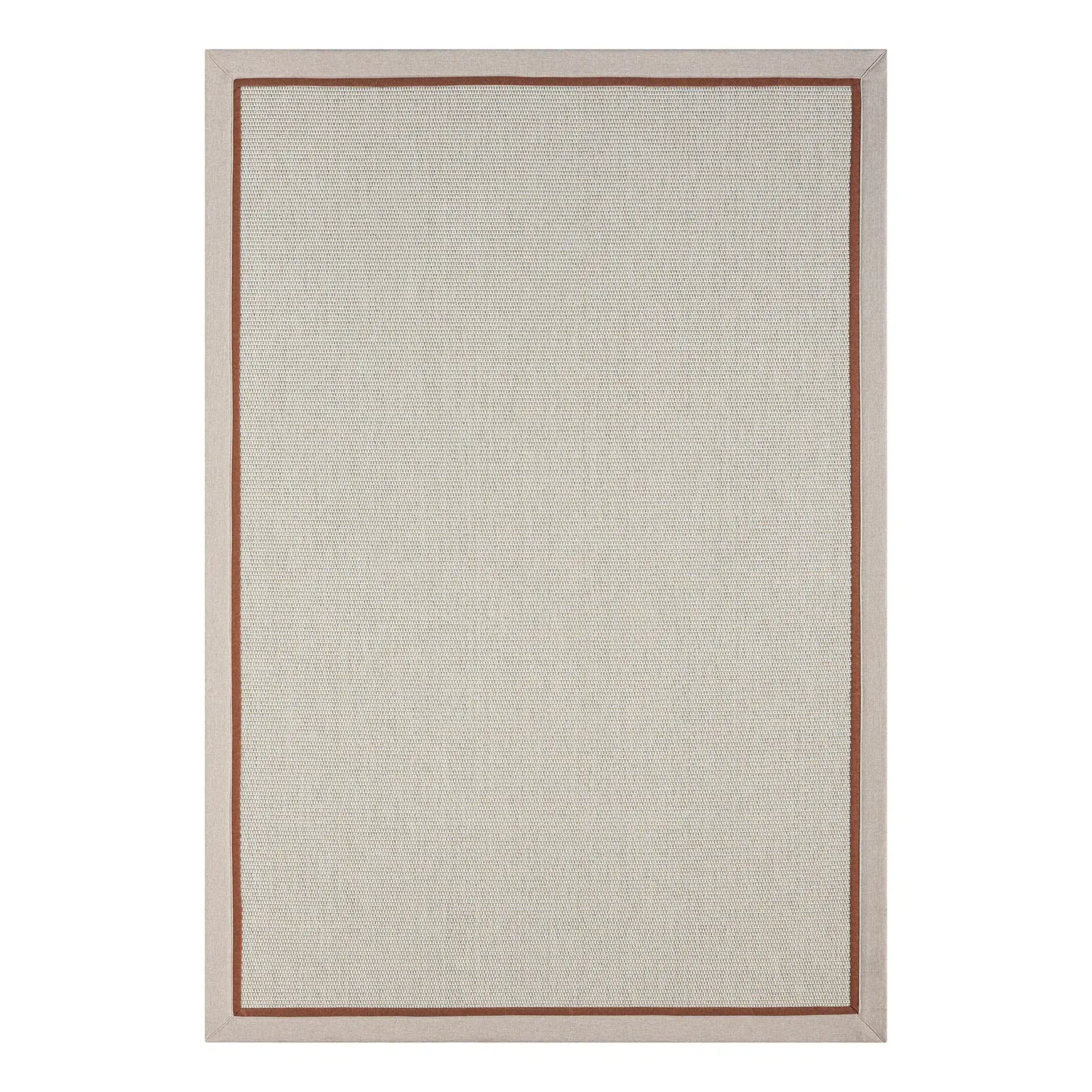 Seyran Halı Bombay 664 Krem Jüt Sisal Halı  - Bej Terra Bordürlü Halı Yolluk