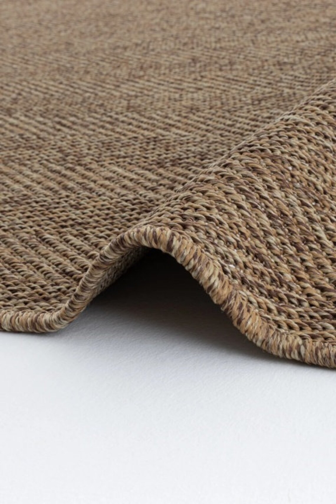 Cozy Home Rug Cool Jute Sisal Custom Rug - Bombay 665 Brown Rug Runner - Indoors Outdoors