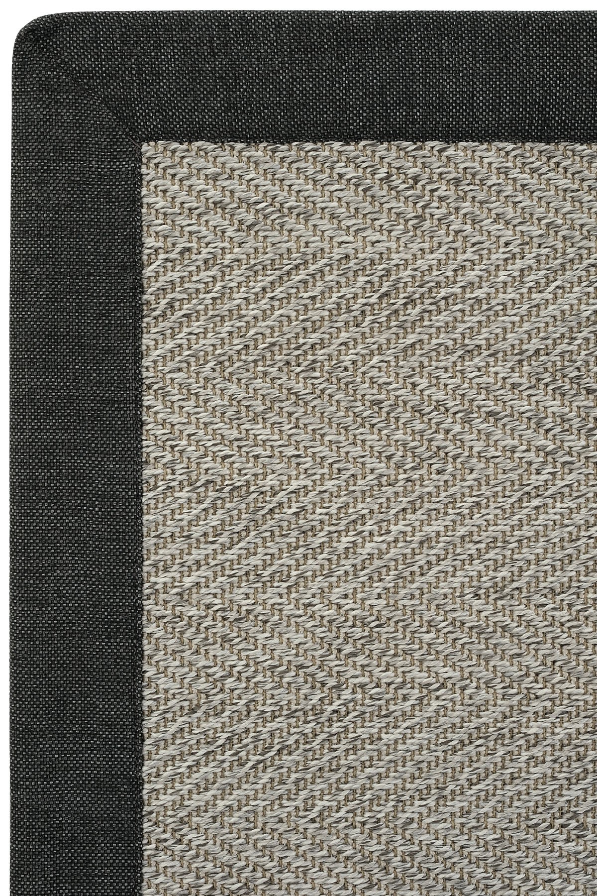 Cool Jüt Sisal Halı MONACO M404 - Keten Bordürlü Halı Yolluk - Indoors Outdoors