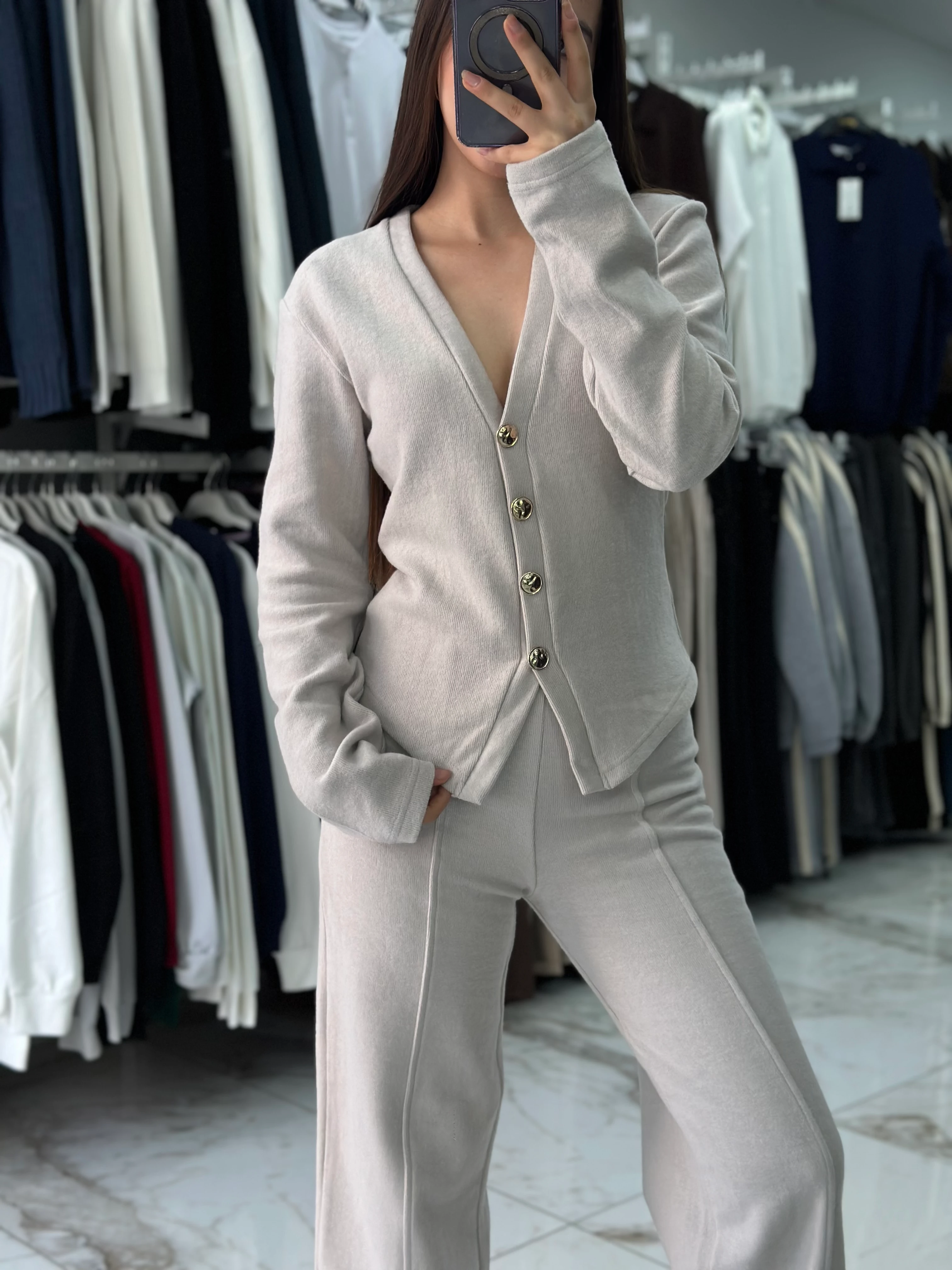 GOLD DETAYLI CEKETLİ TAKIM