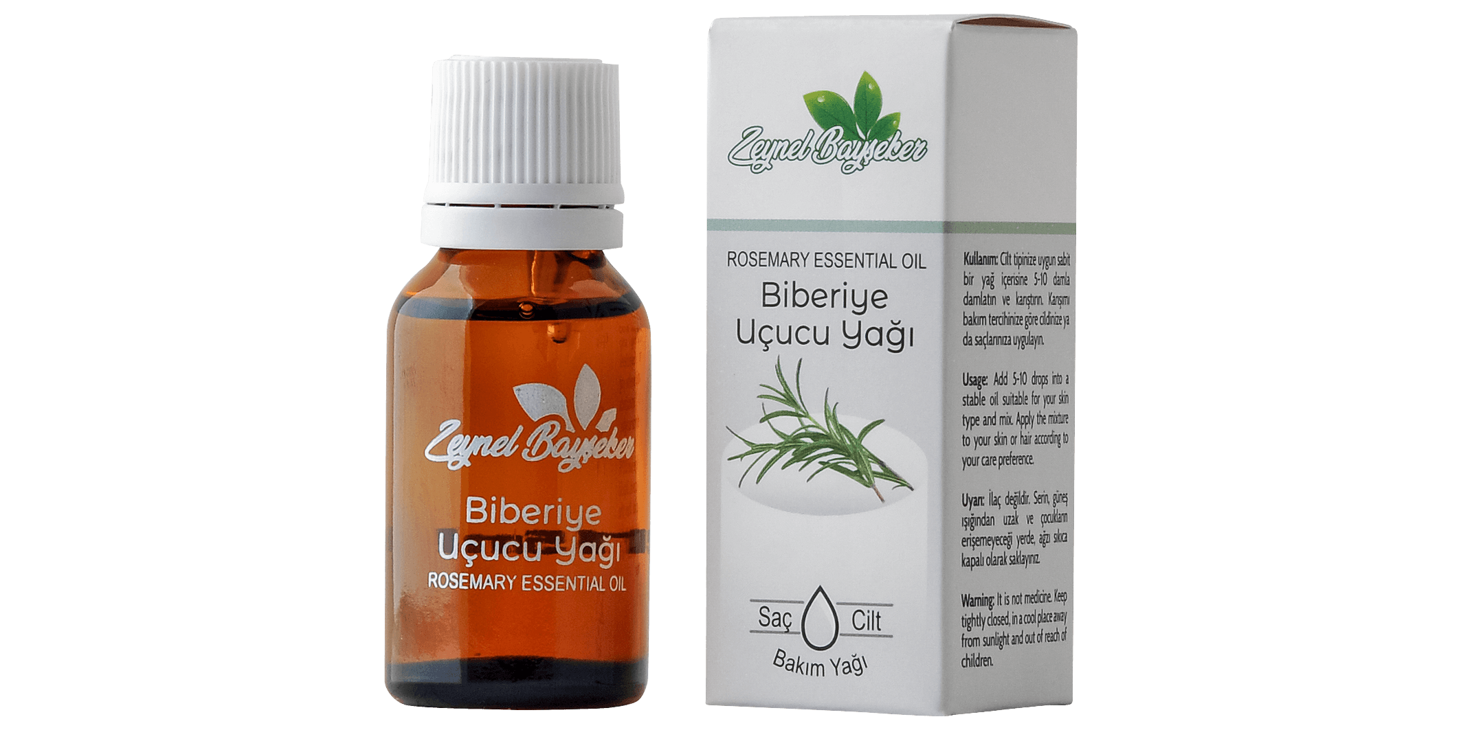 %100 Saf Biberiye Uçucu Yağı 15 ML