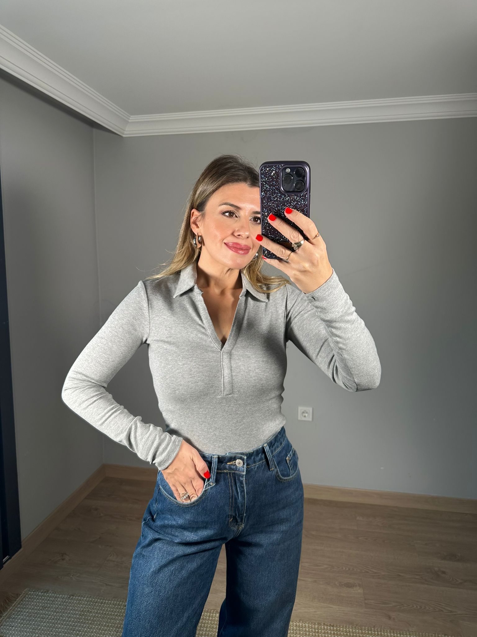 Polo Yaka Uzun Kollu Body