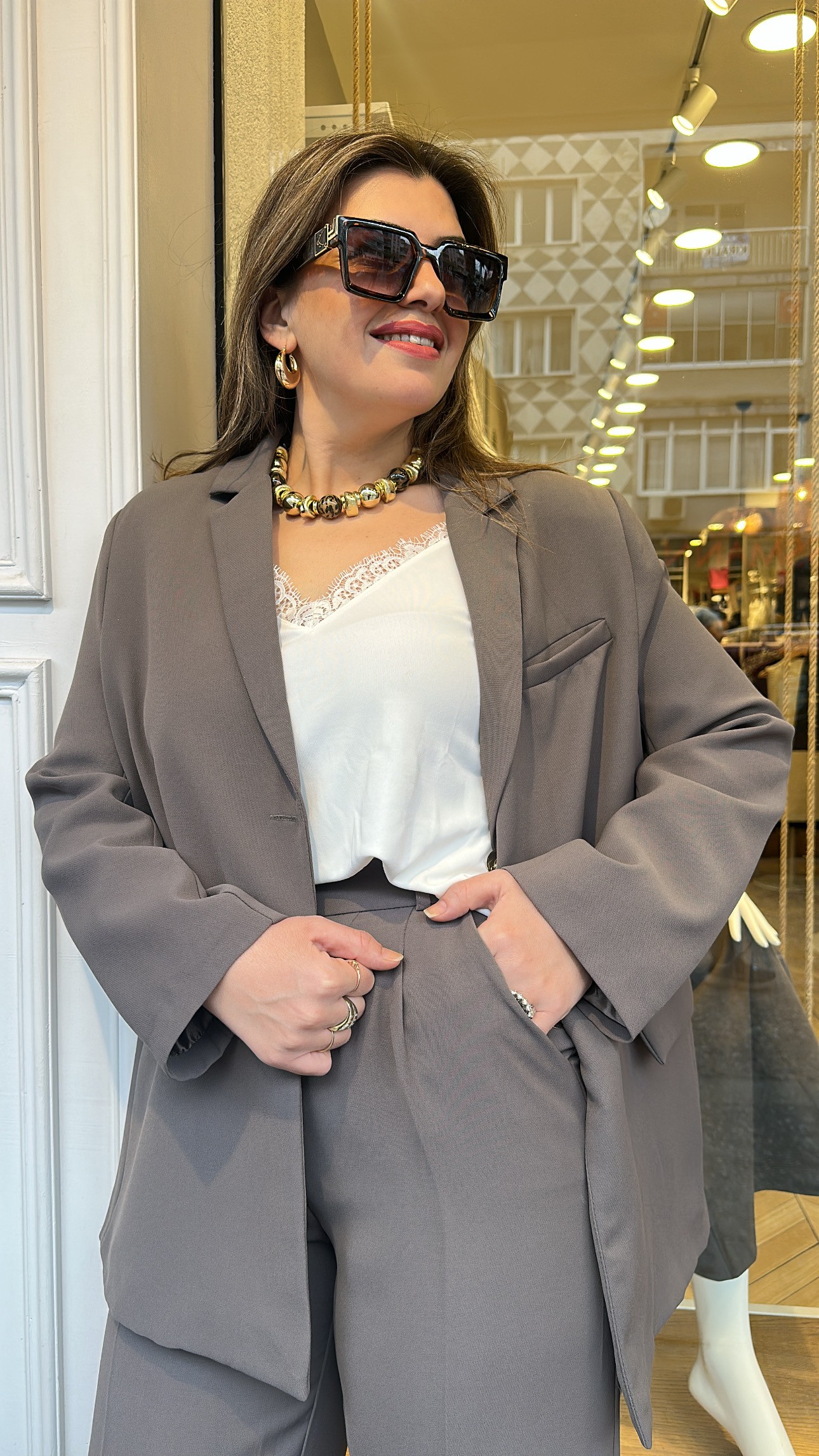 Blazer Ceket Pantolon Takım