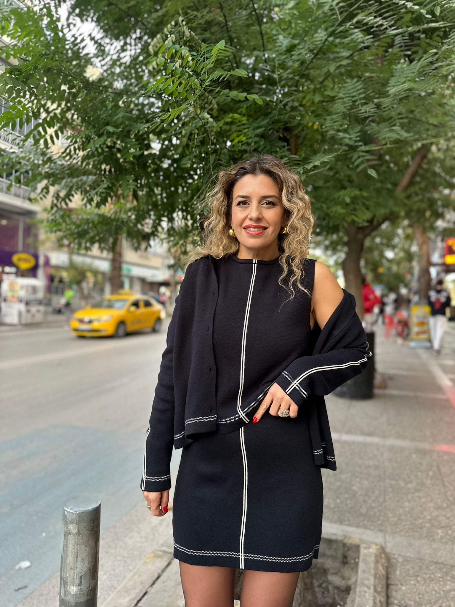Triko Üçlü Takım (Ceket-Atlet-Etek)