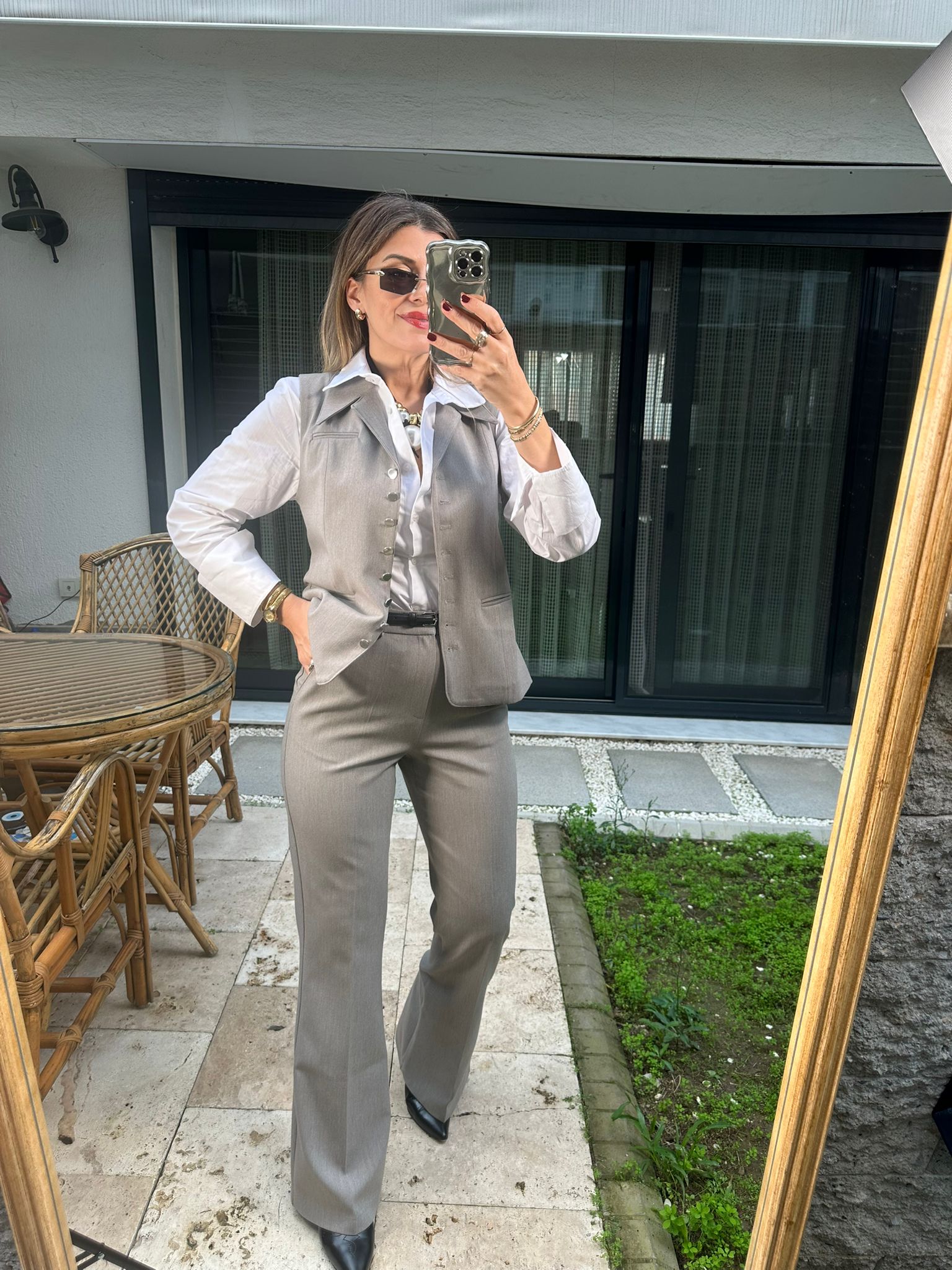 Yelekli Pantolon Takım 