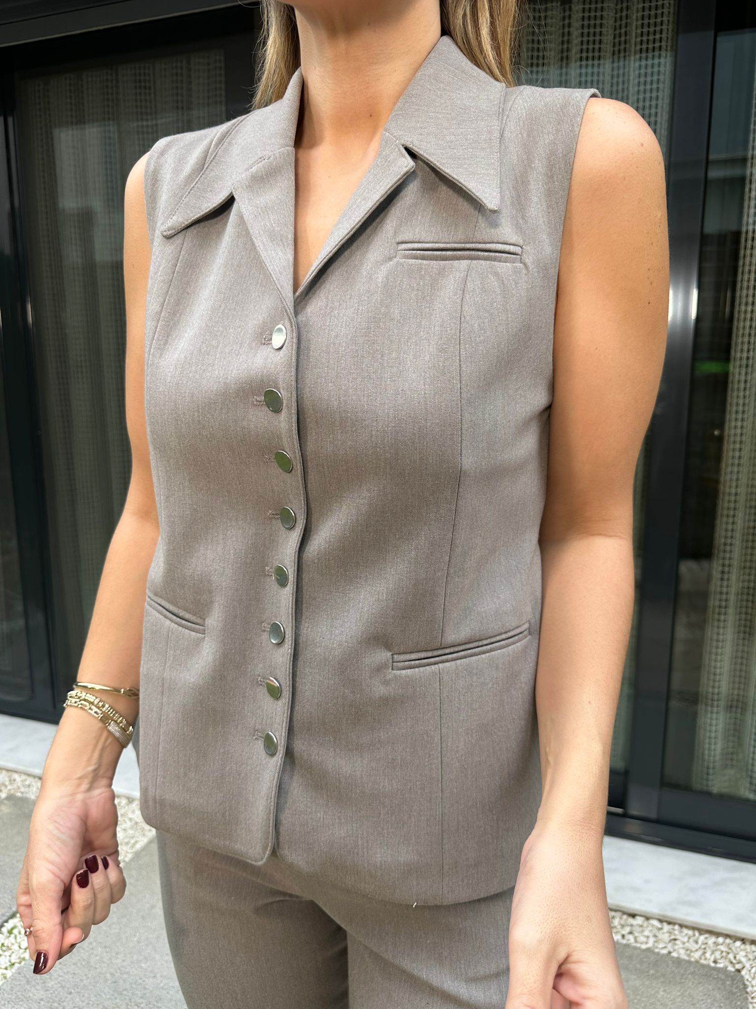 Yelekli Pantolon Takım 