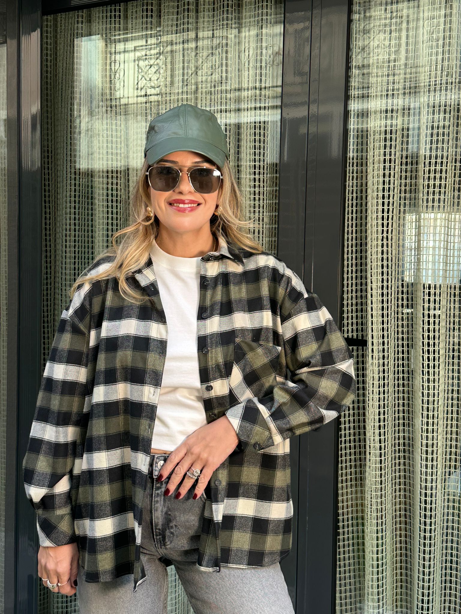 Ekoseli Cepli Gömlek