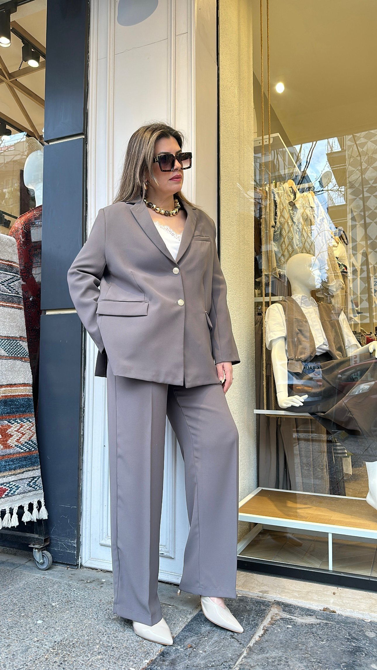 Blazer Ceket Pantolon Takım