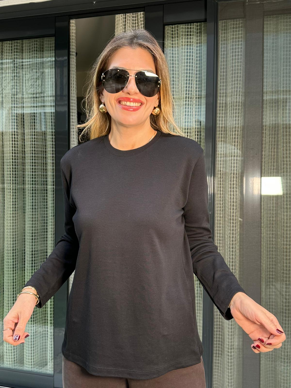 İnce Yumuşak Dokulu Sweatshirt