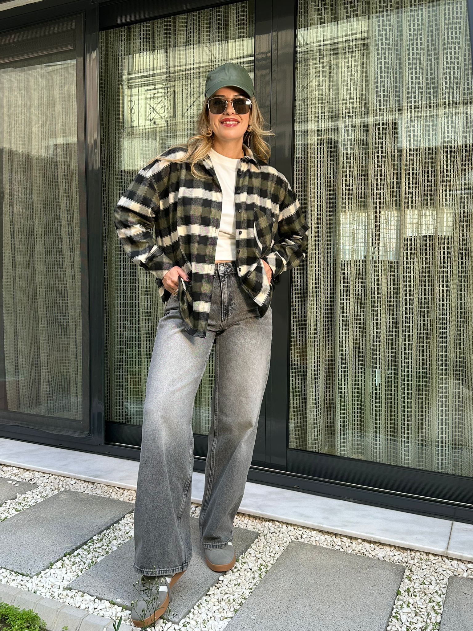 Antrasit Taşlamalı Jean - Antrasit