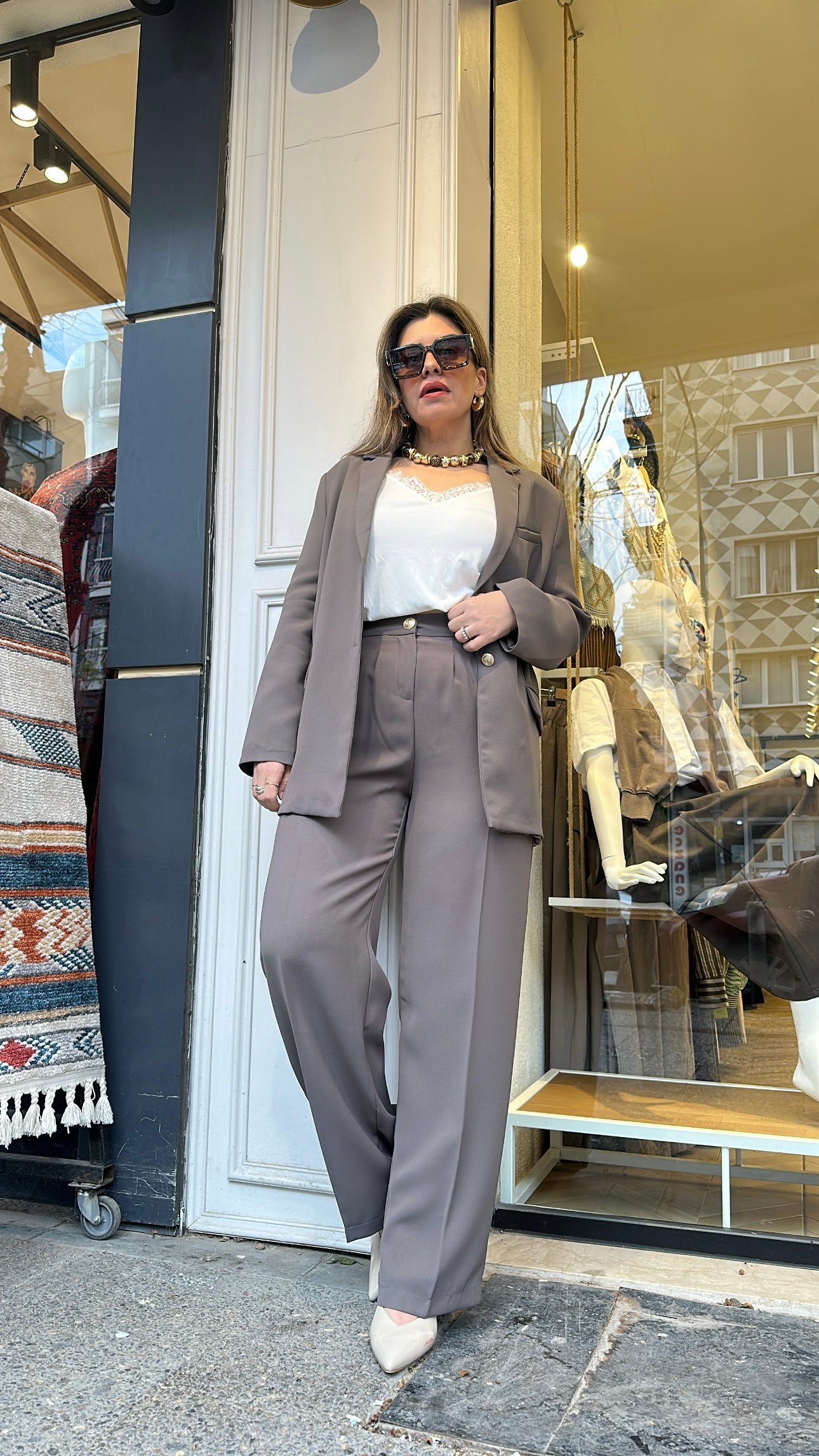 Blazer Ceket Pantolon Takım