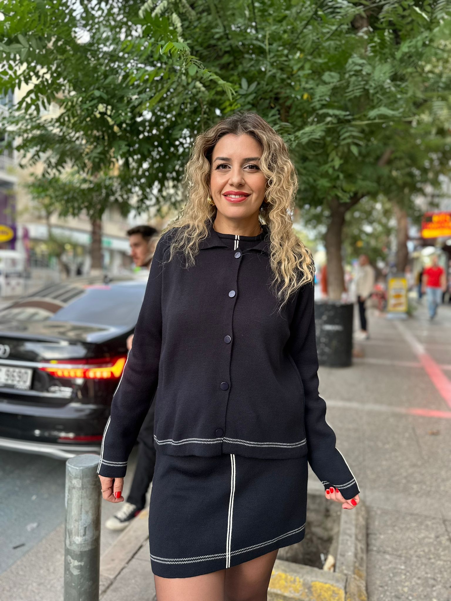 Triko Üçlü Takım (Ceket-Atlet-Etek)