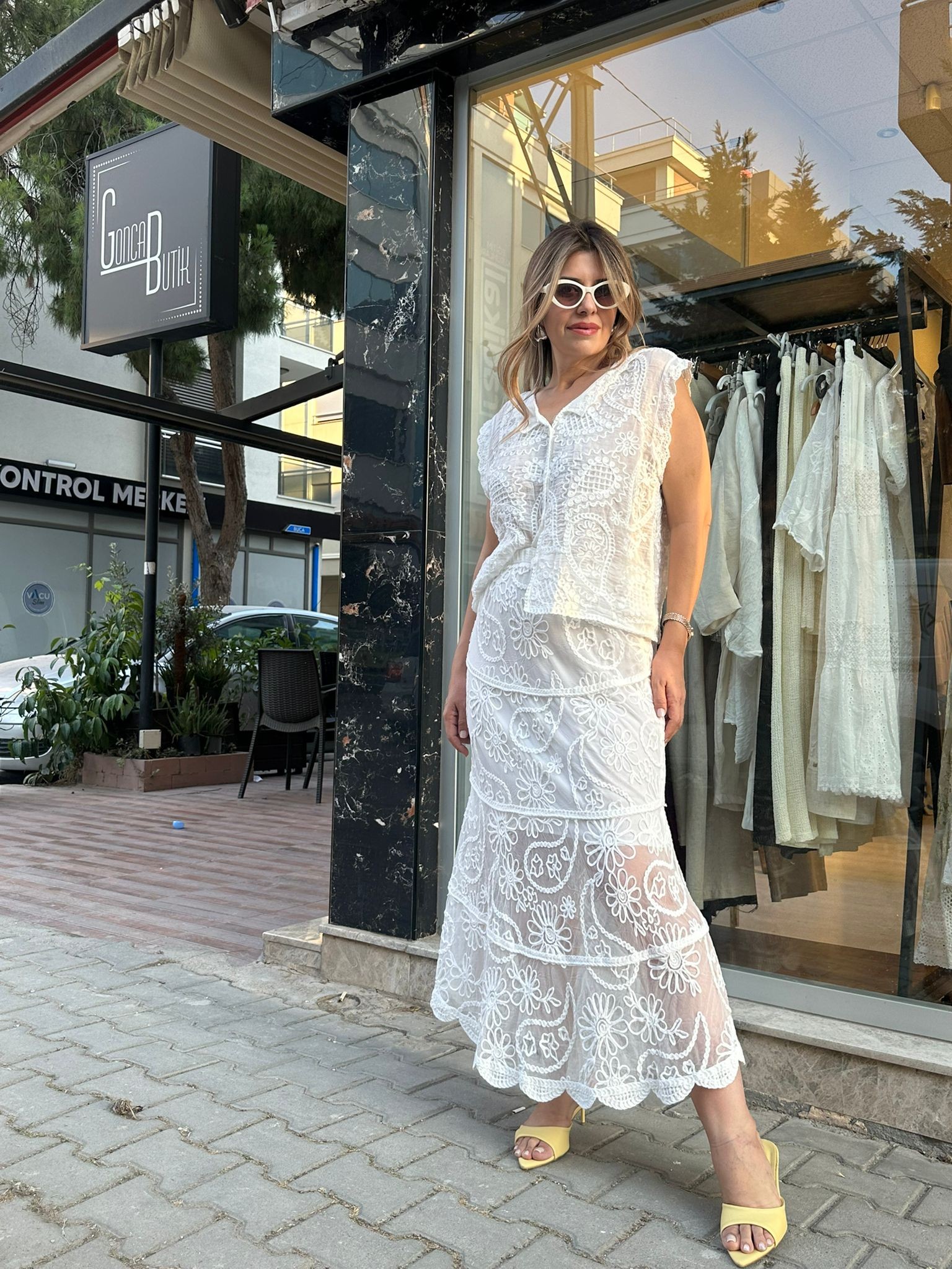 İthal Bluz Etek Takım
