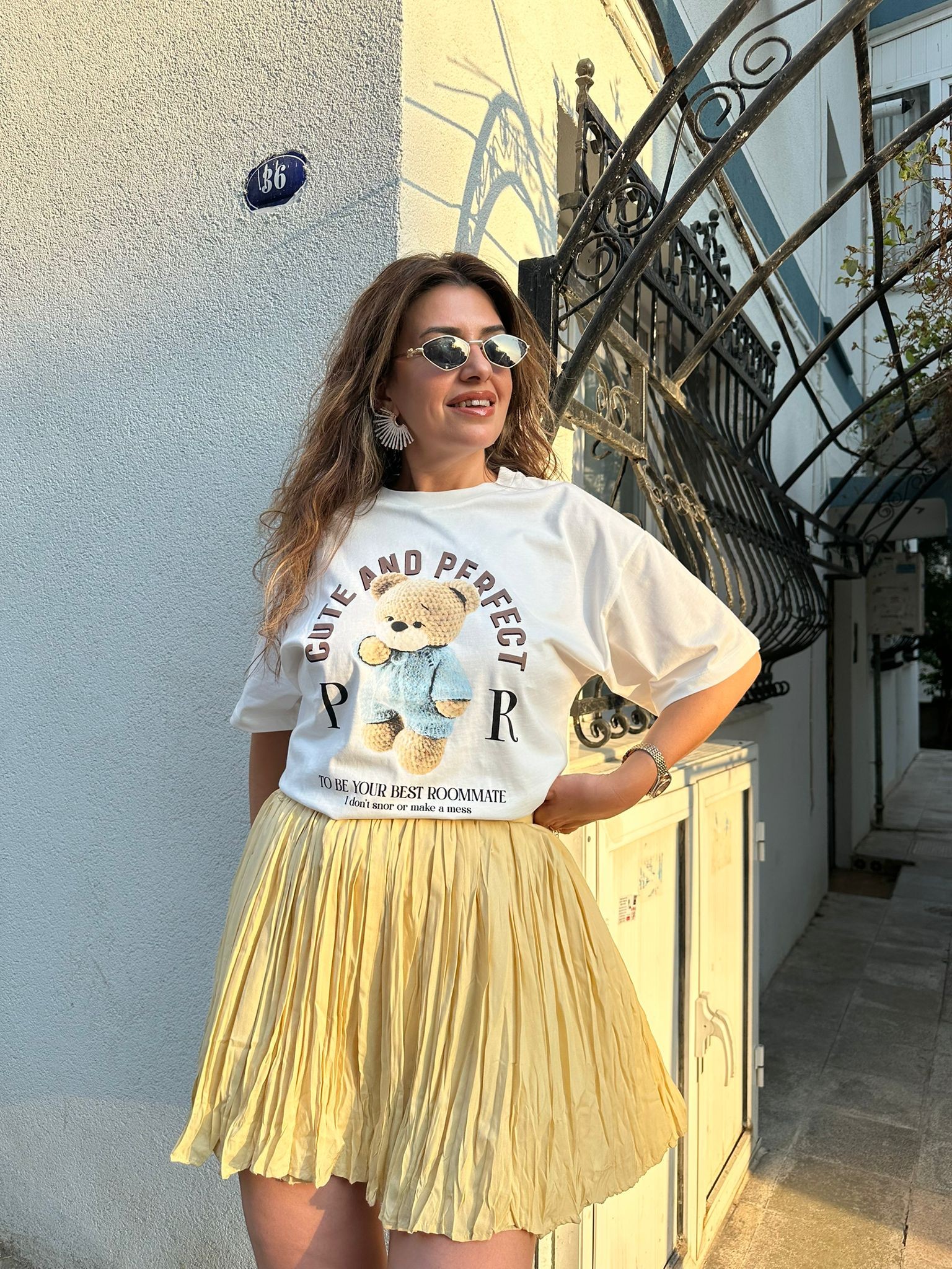 Teddy Baskılı T-Shirt