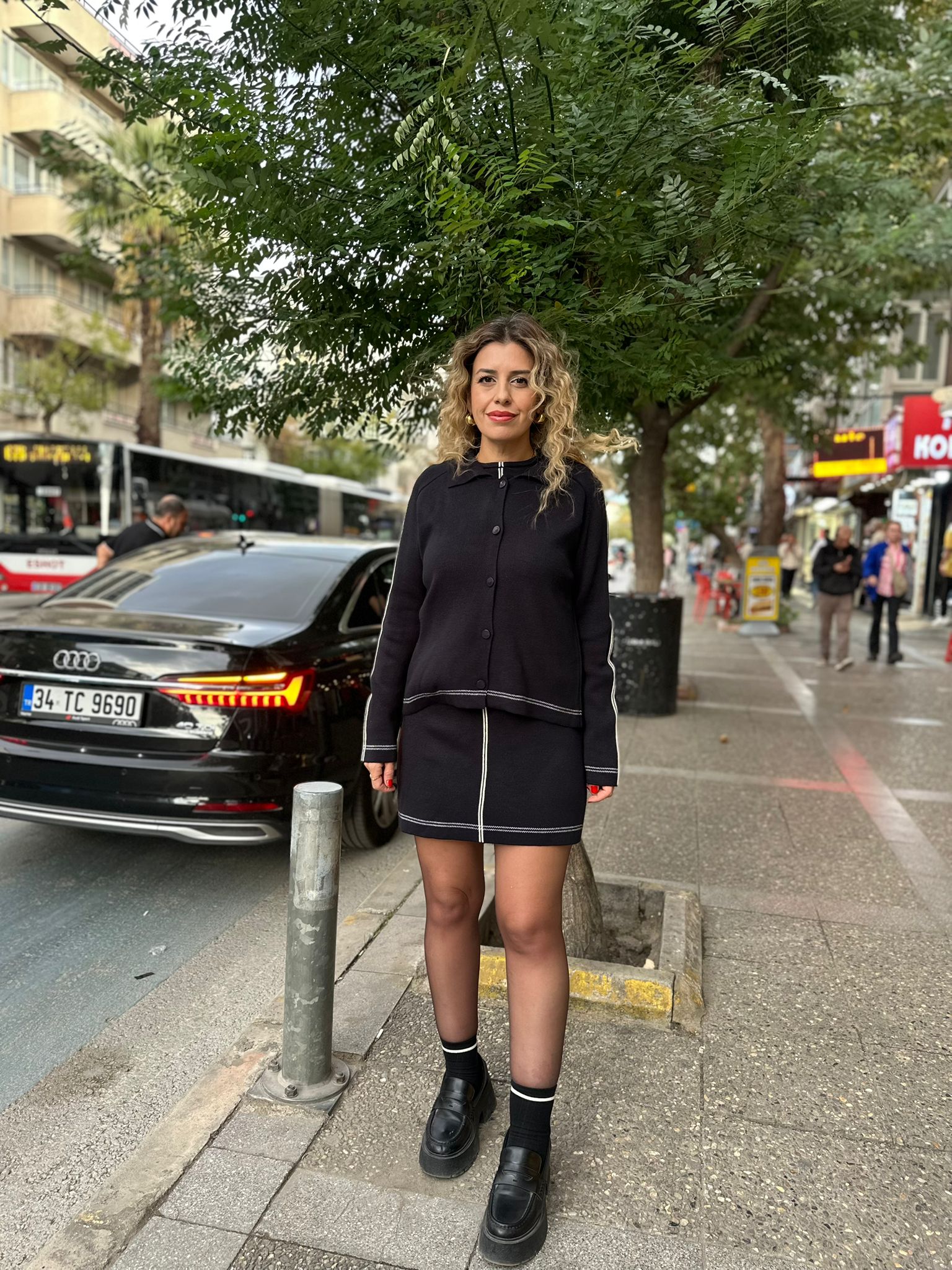 Triko Üçlü Takım (Ceket-Atlet-Etek)