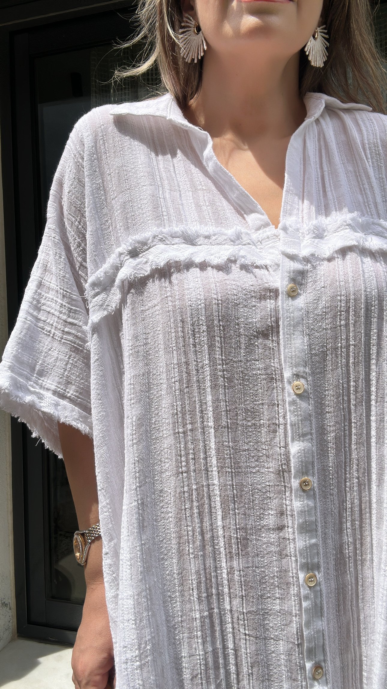 BLANCA Düğme Detaylı Kimono Elbise