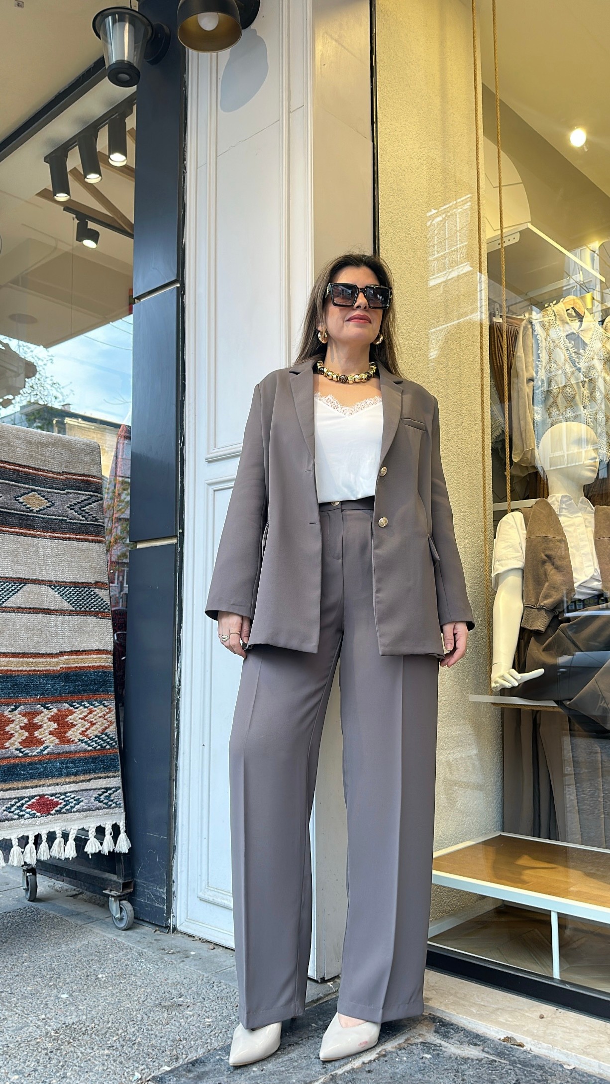 Blazer Ceket Pantolon Takım