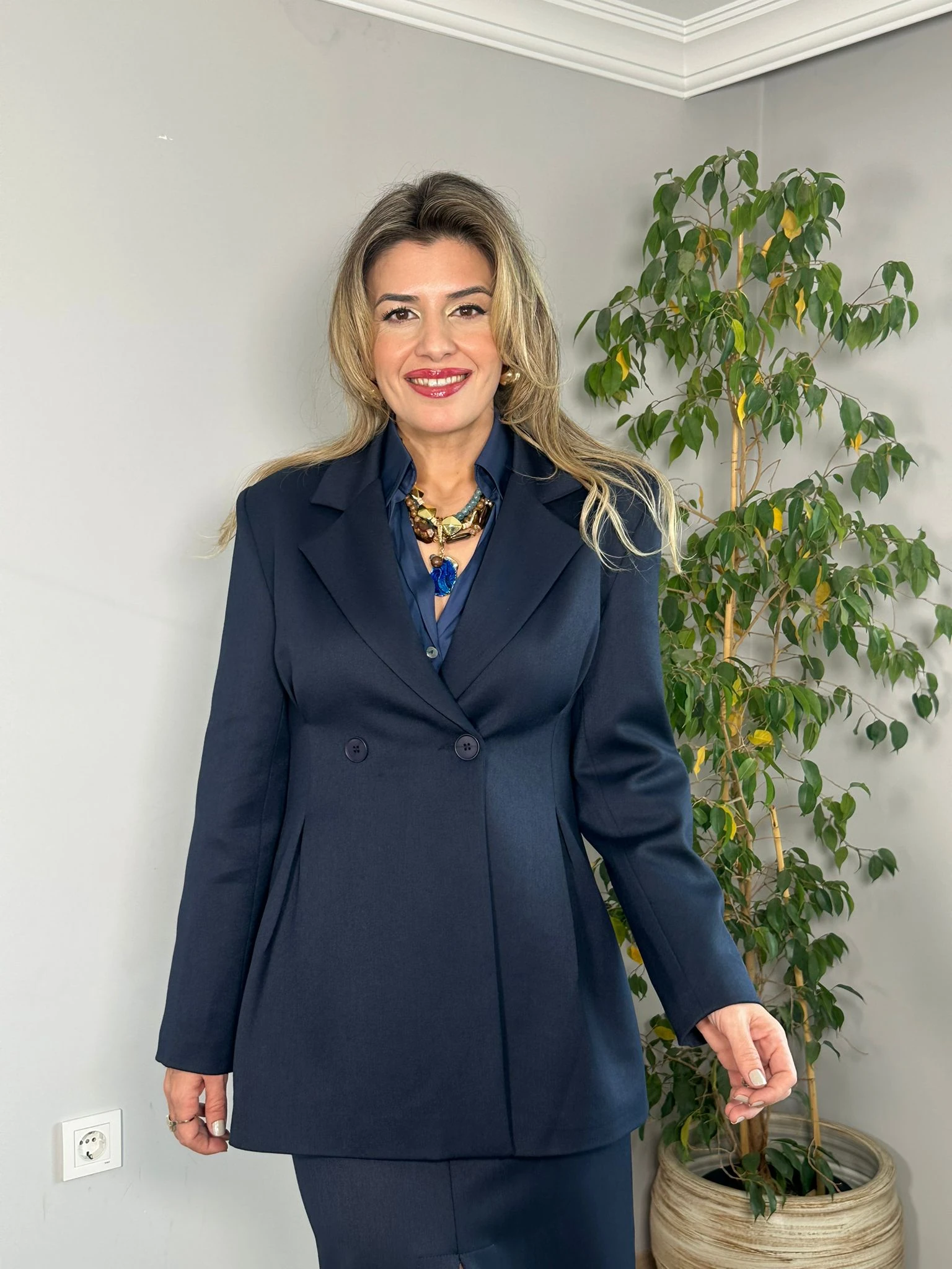 Belden Oturtmalı Blazer Ceket