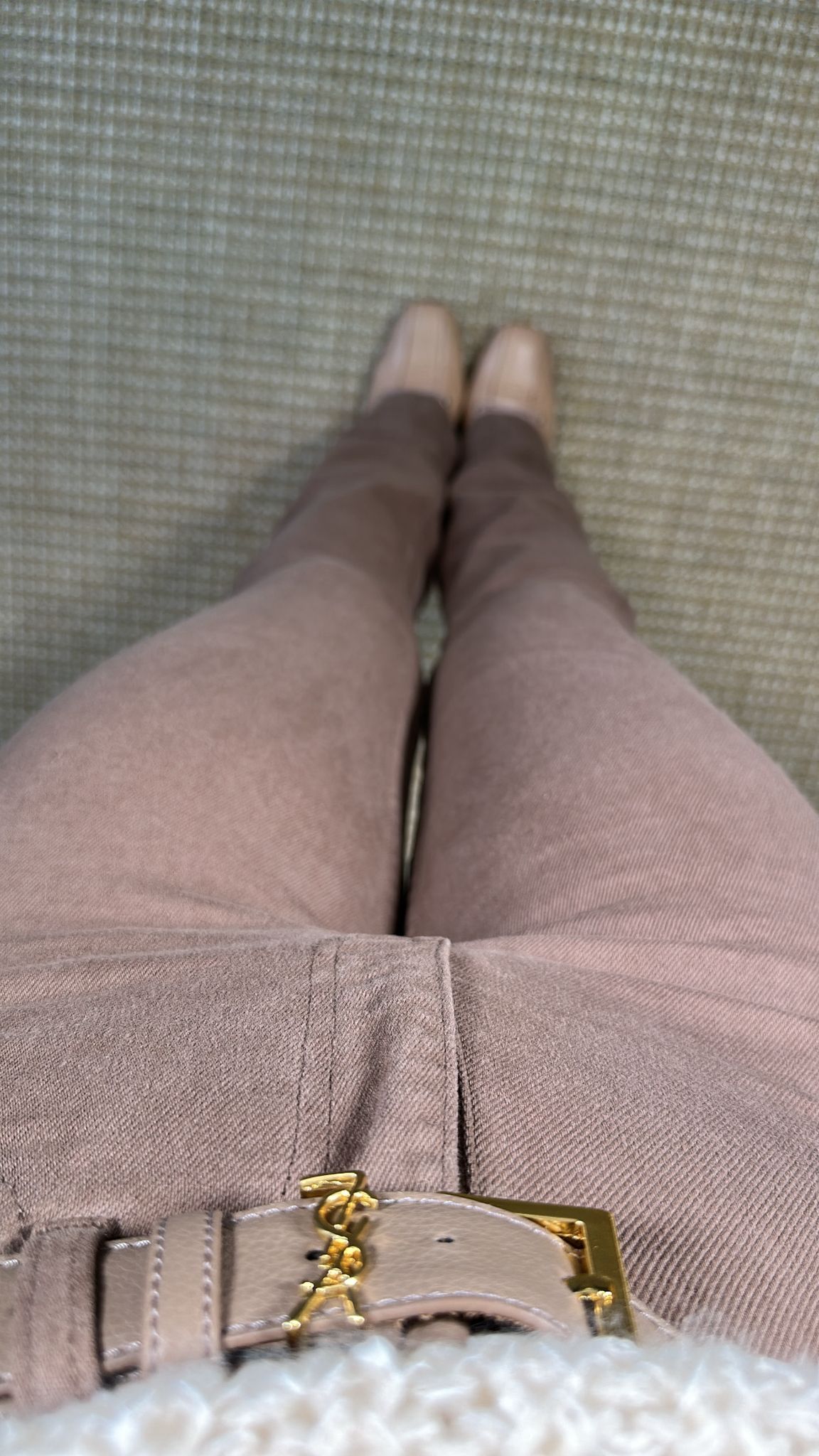 Dikişli Paça Likralı Jean