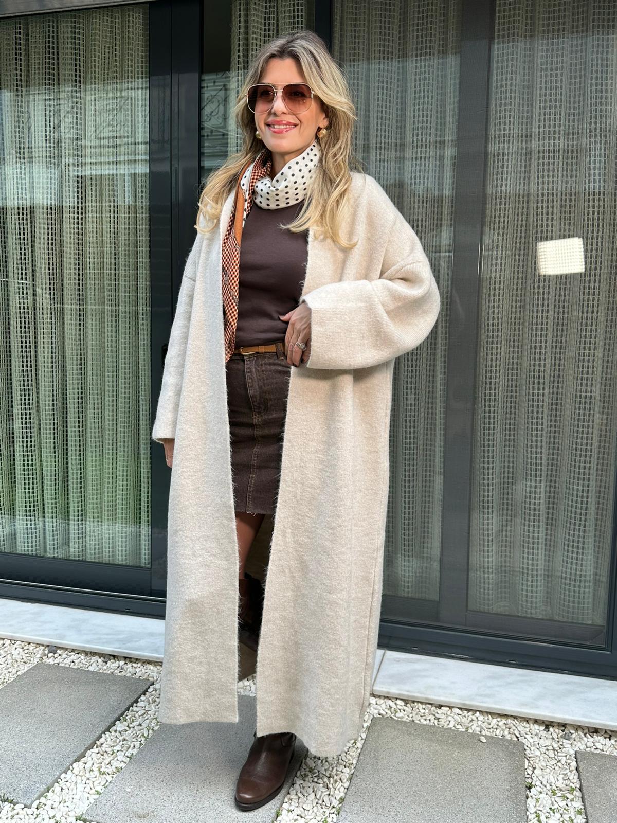 Salaş Triko Uzun Hırka