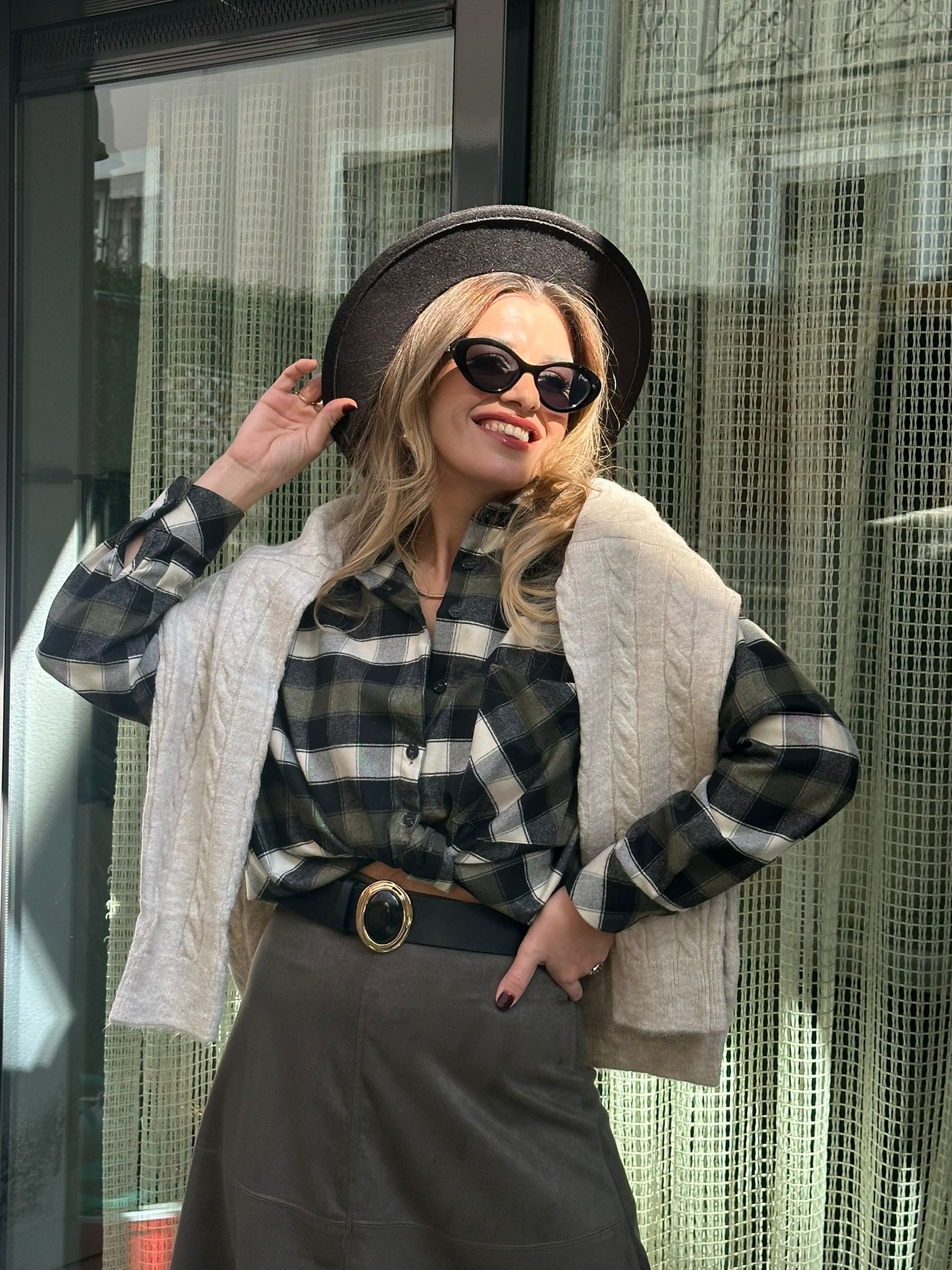 Ekoseli Cepli Gömlek