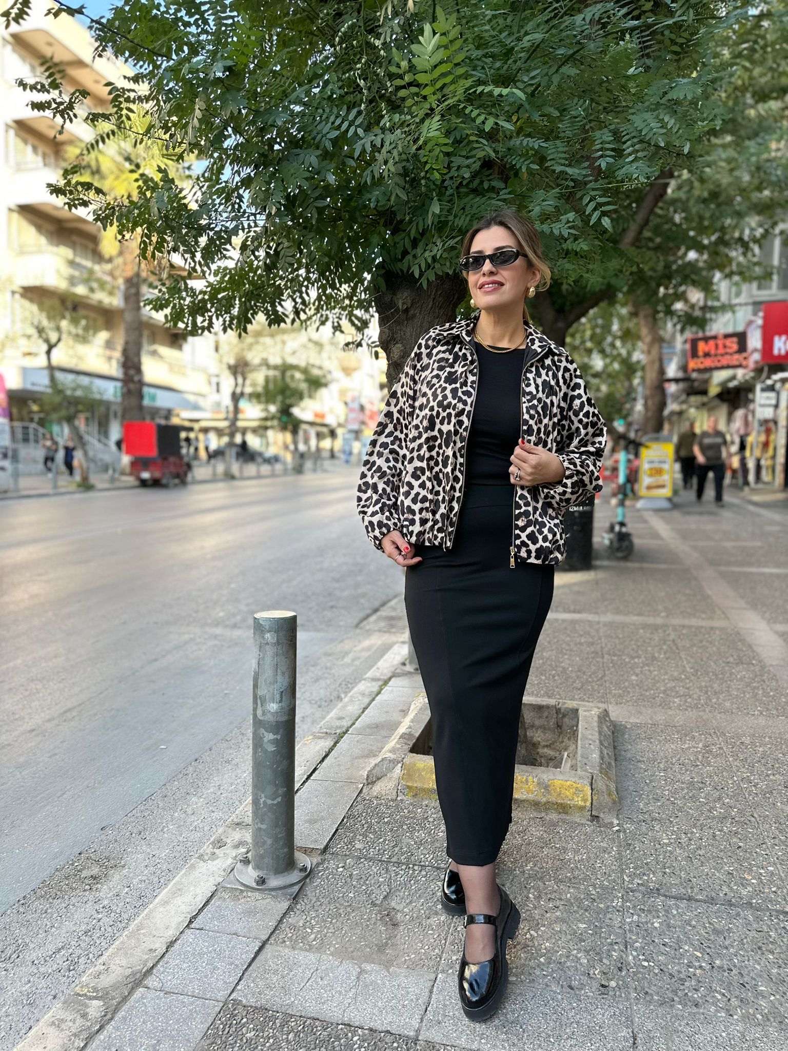 Bomber Leopar Ceket