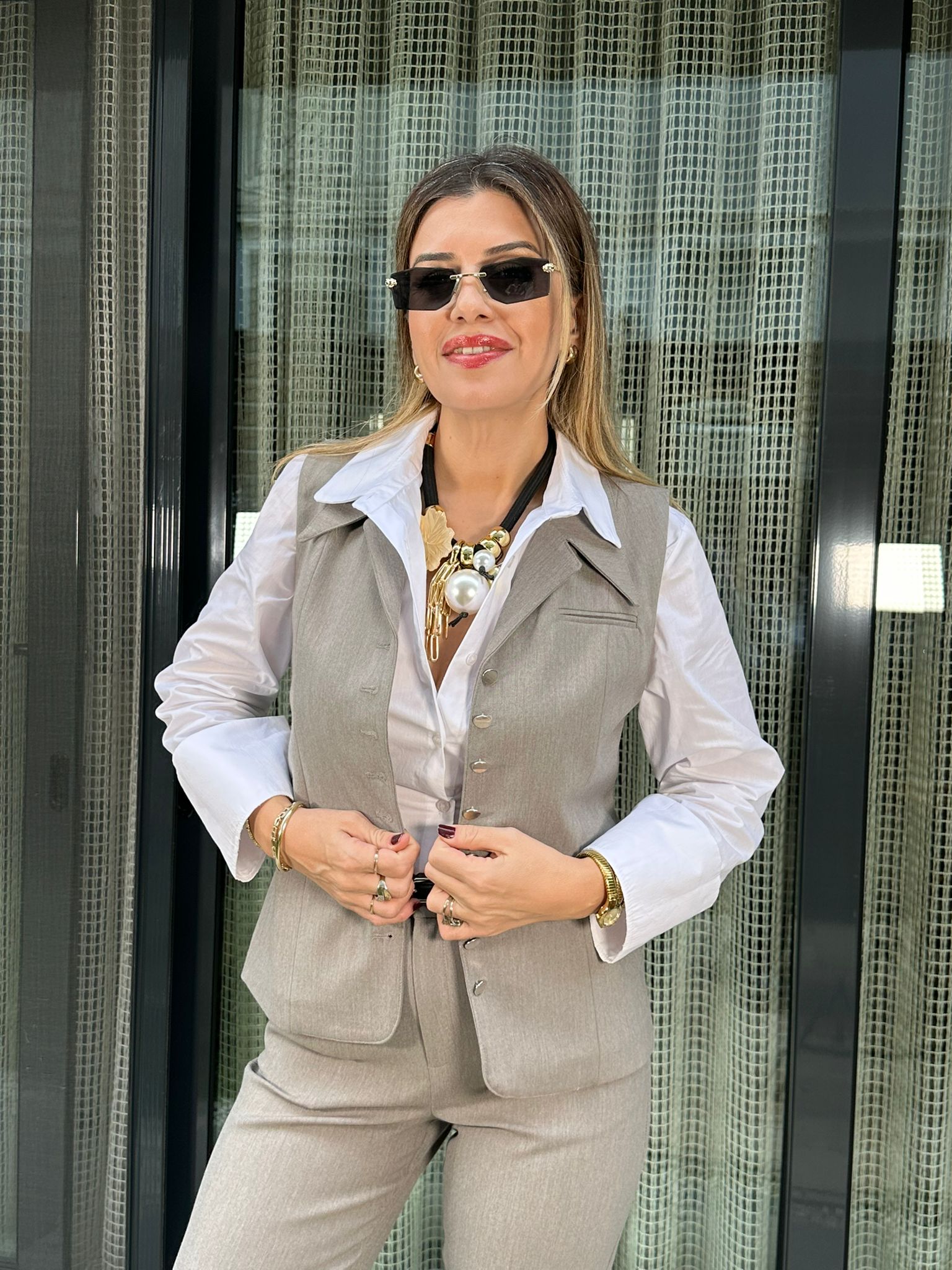 Yelekli Pantolon Takım 